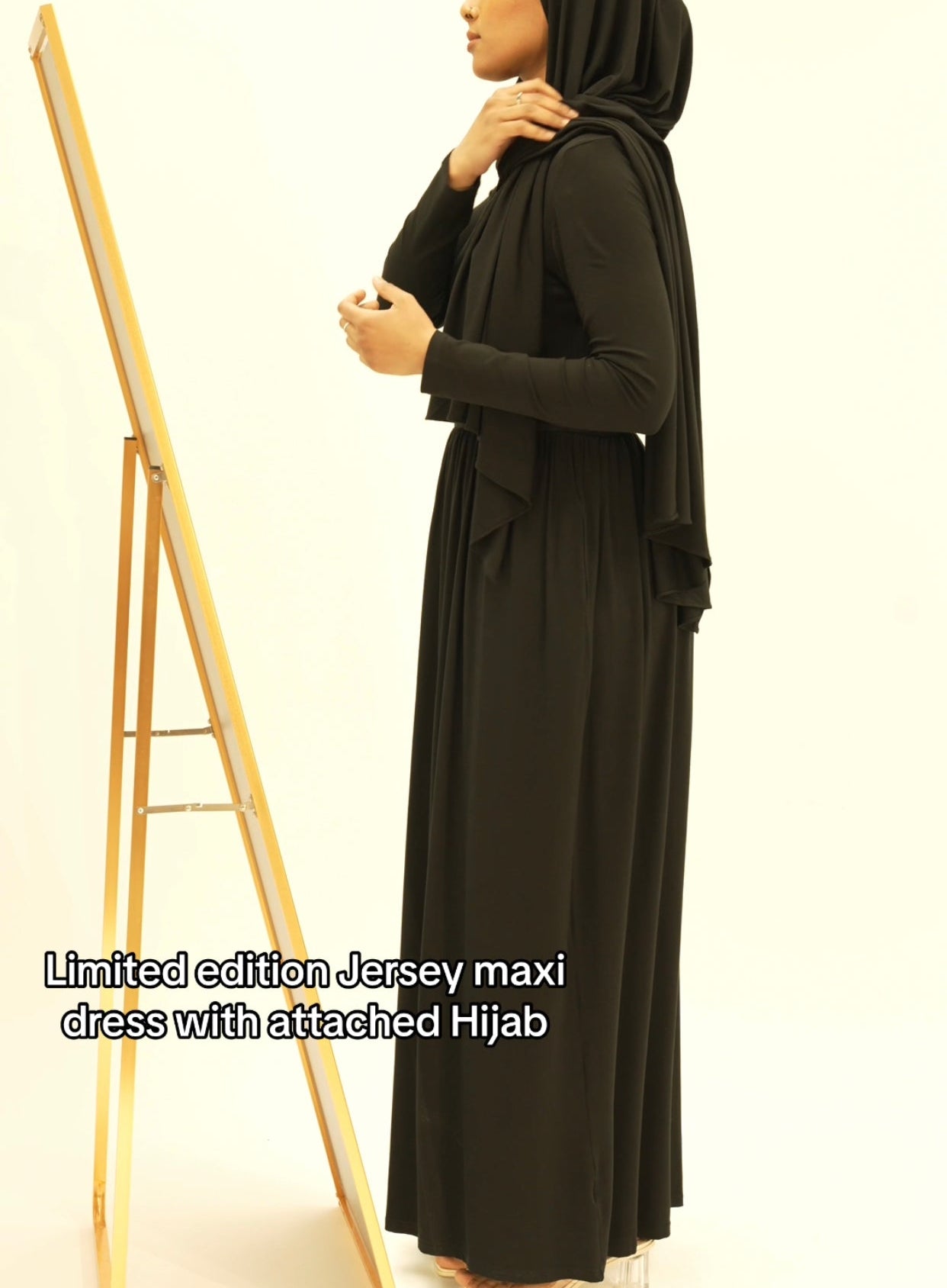 Limited edition Jersey maxi dress with attached Hijab Kabayare