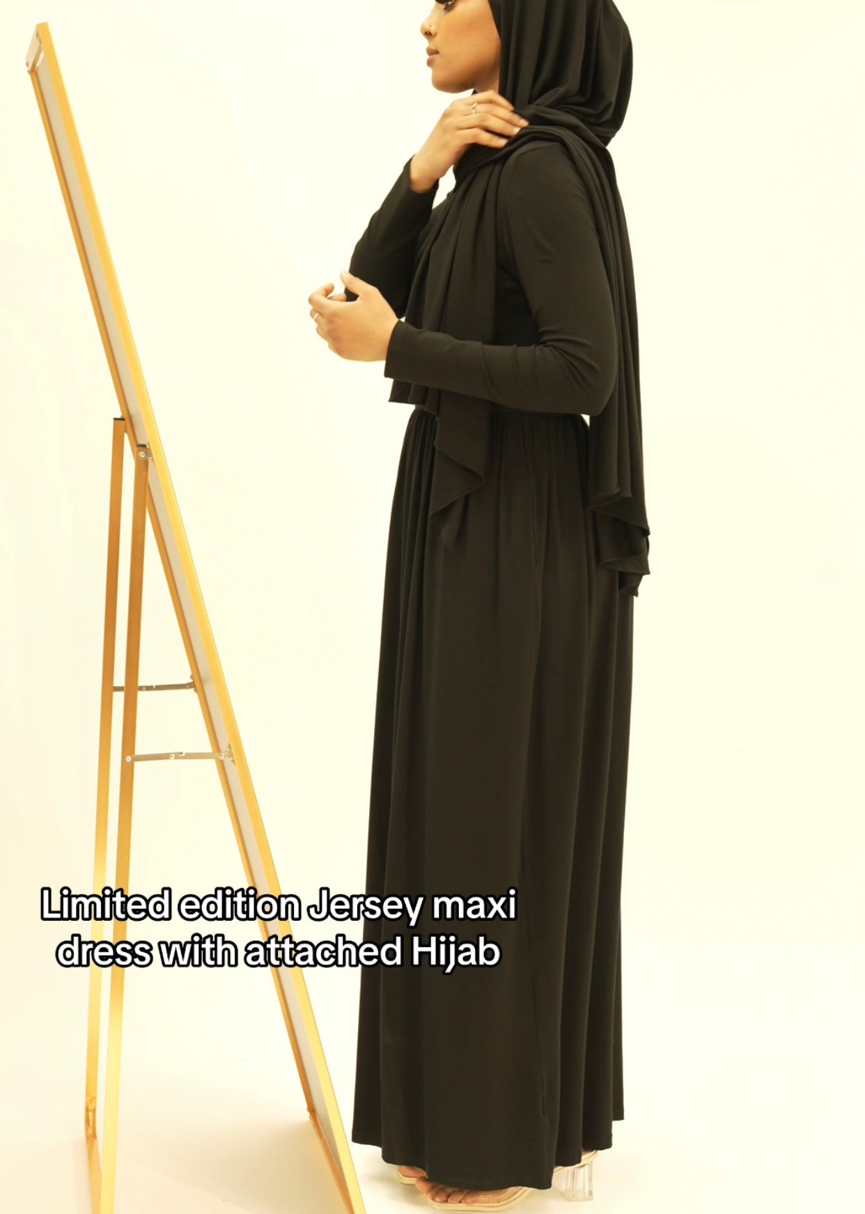 Limited edition Jersey maxi dress with attached Hijab Kabayare
