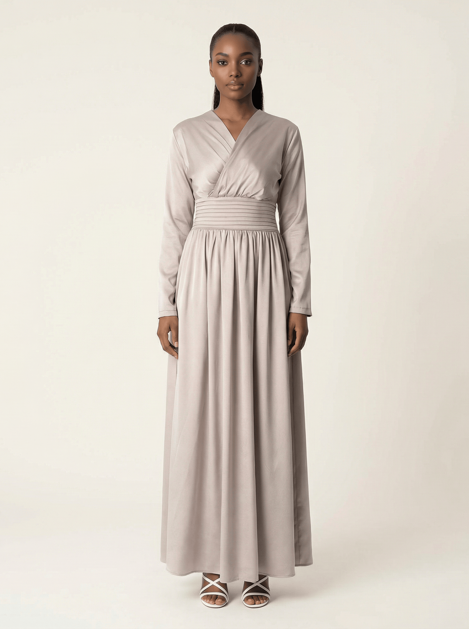 Love story satin maxi dress Kabayare