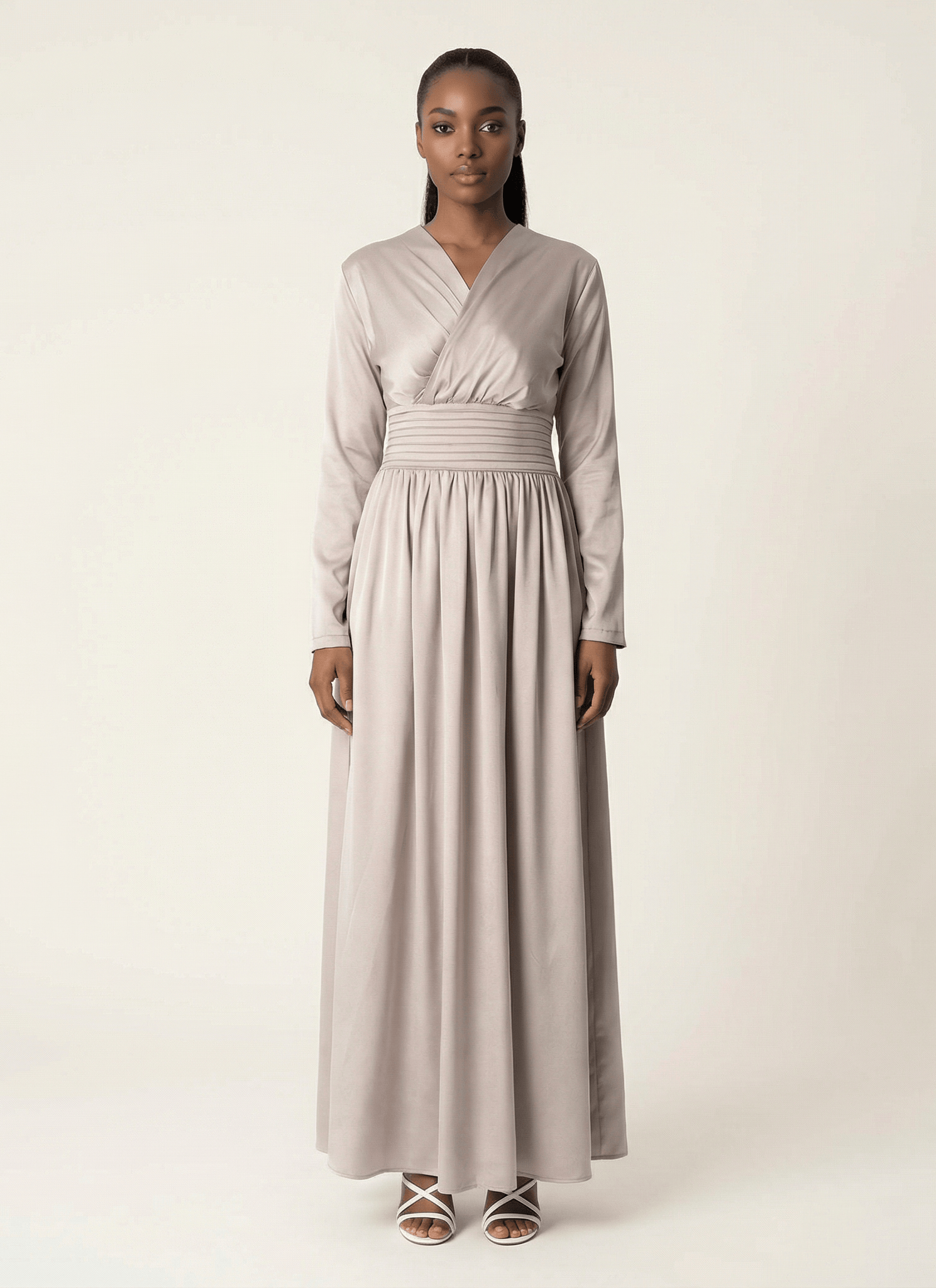 Love story satin maxi dress Kabayare