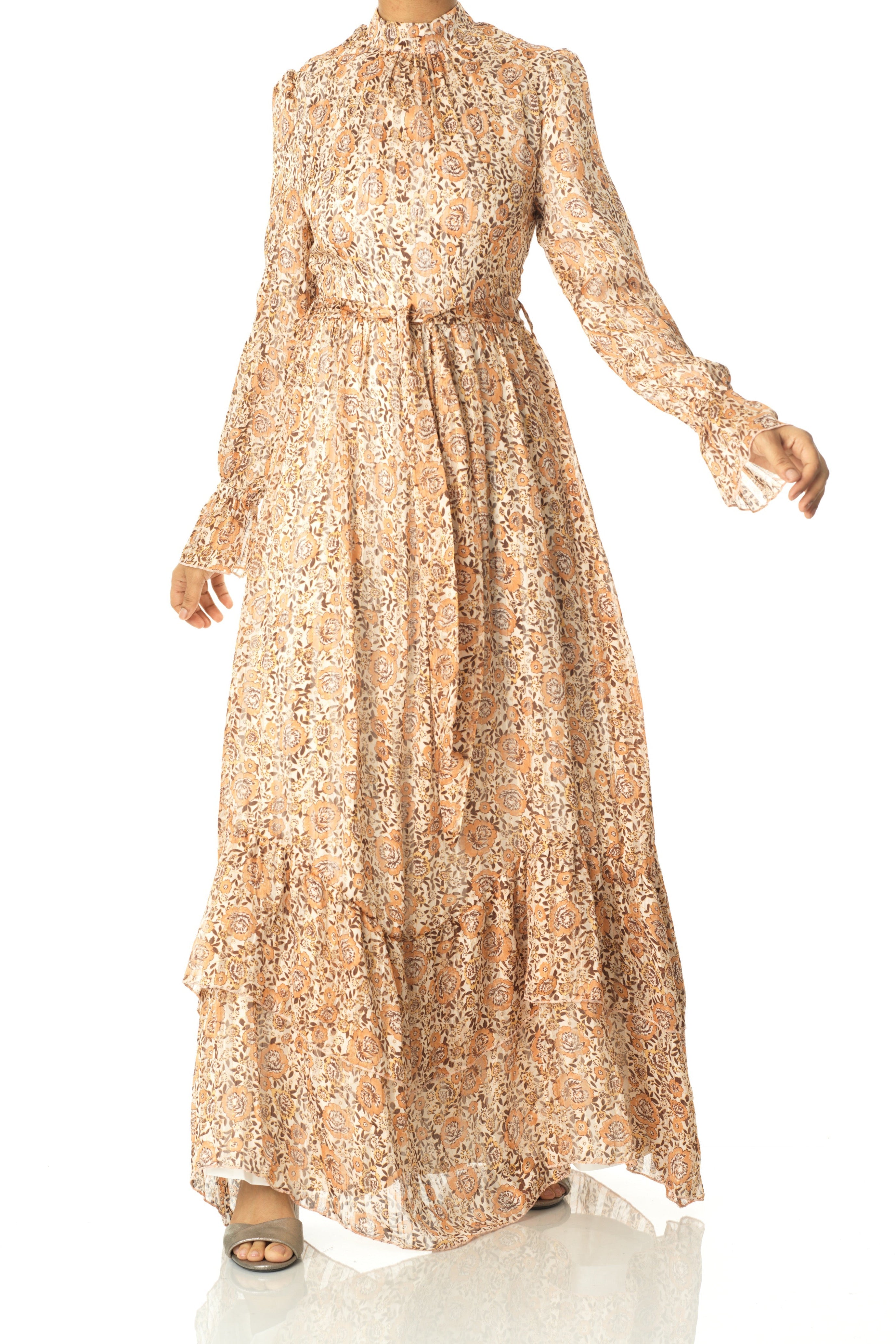 Madrid romance long sleeve maxi dress Kabayare