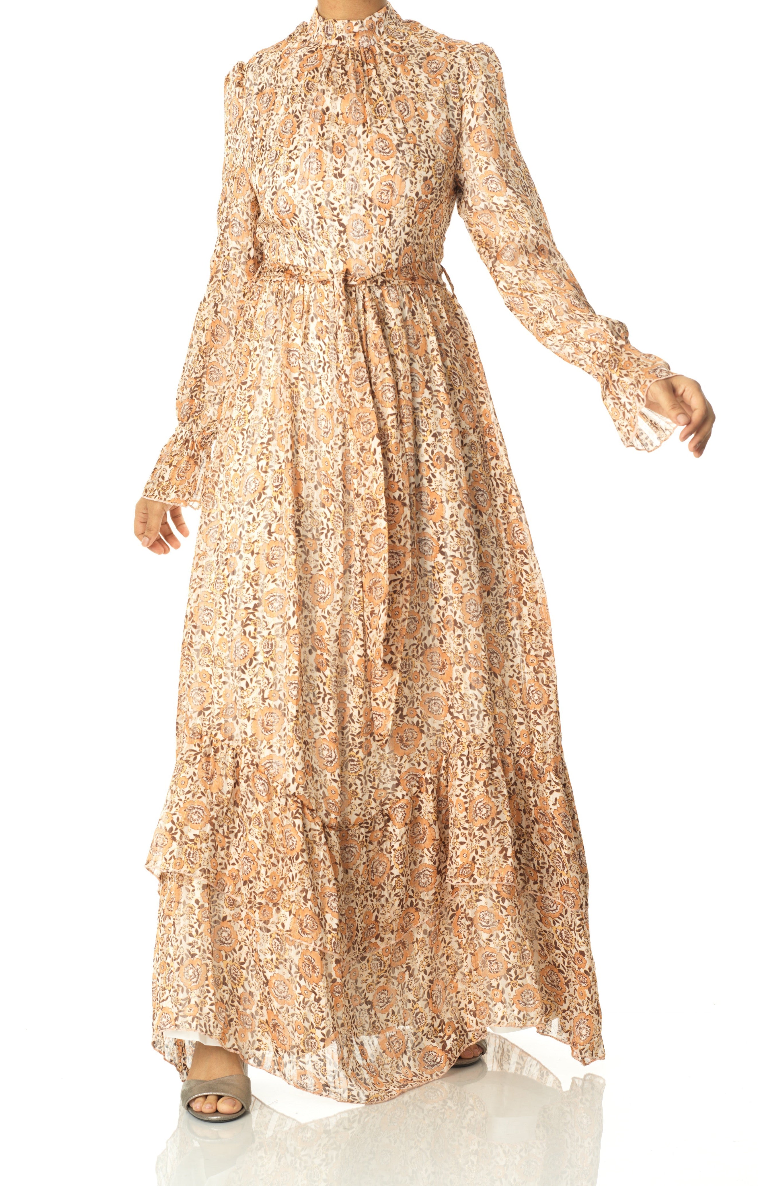 Madrid romance long sleeve maxi dress Kabayare