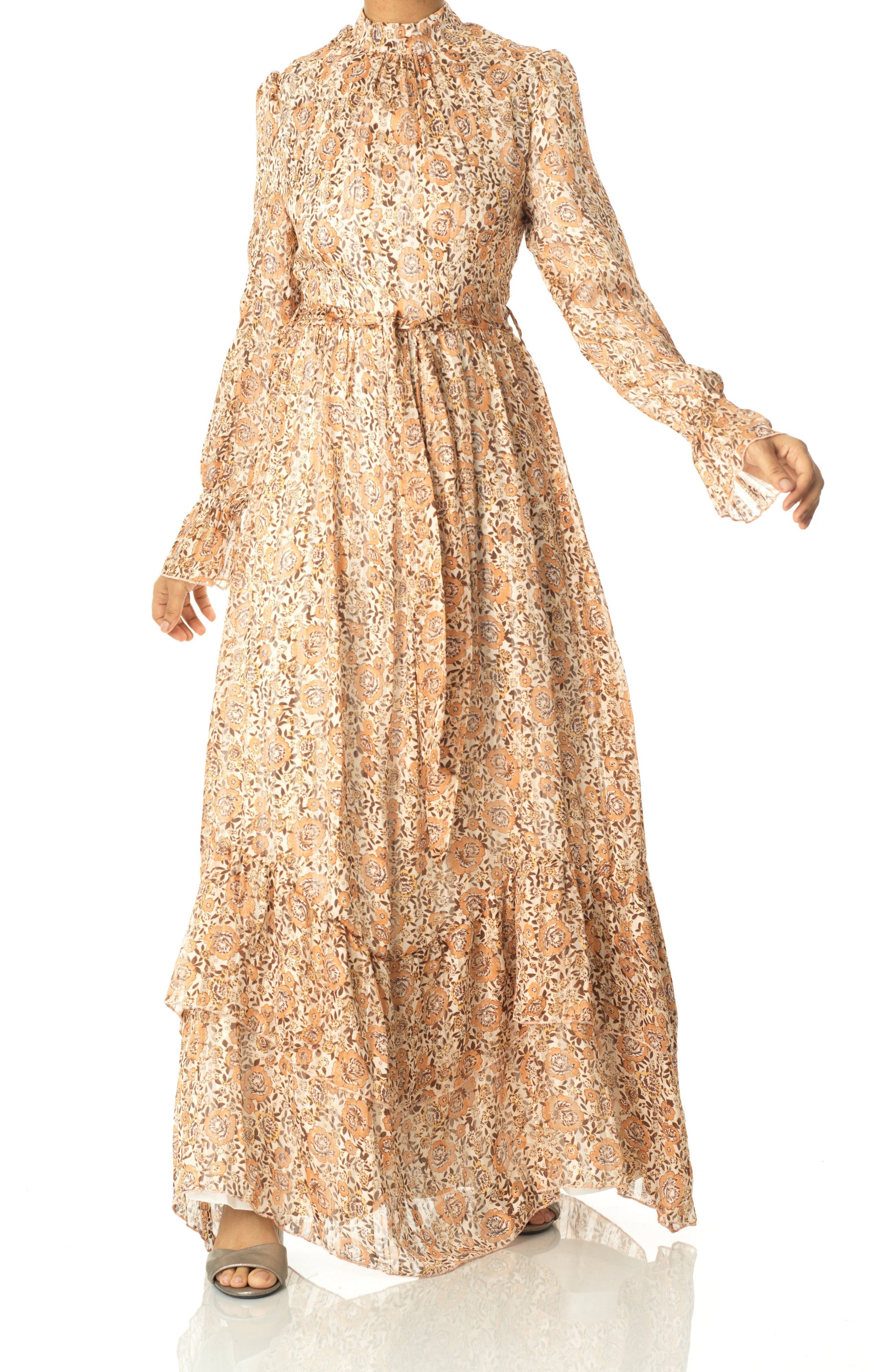 Madrid romance long sleeve maxi dress Kabayare