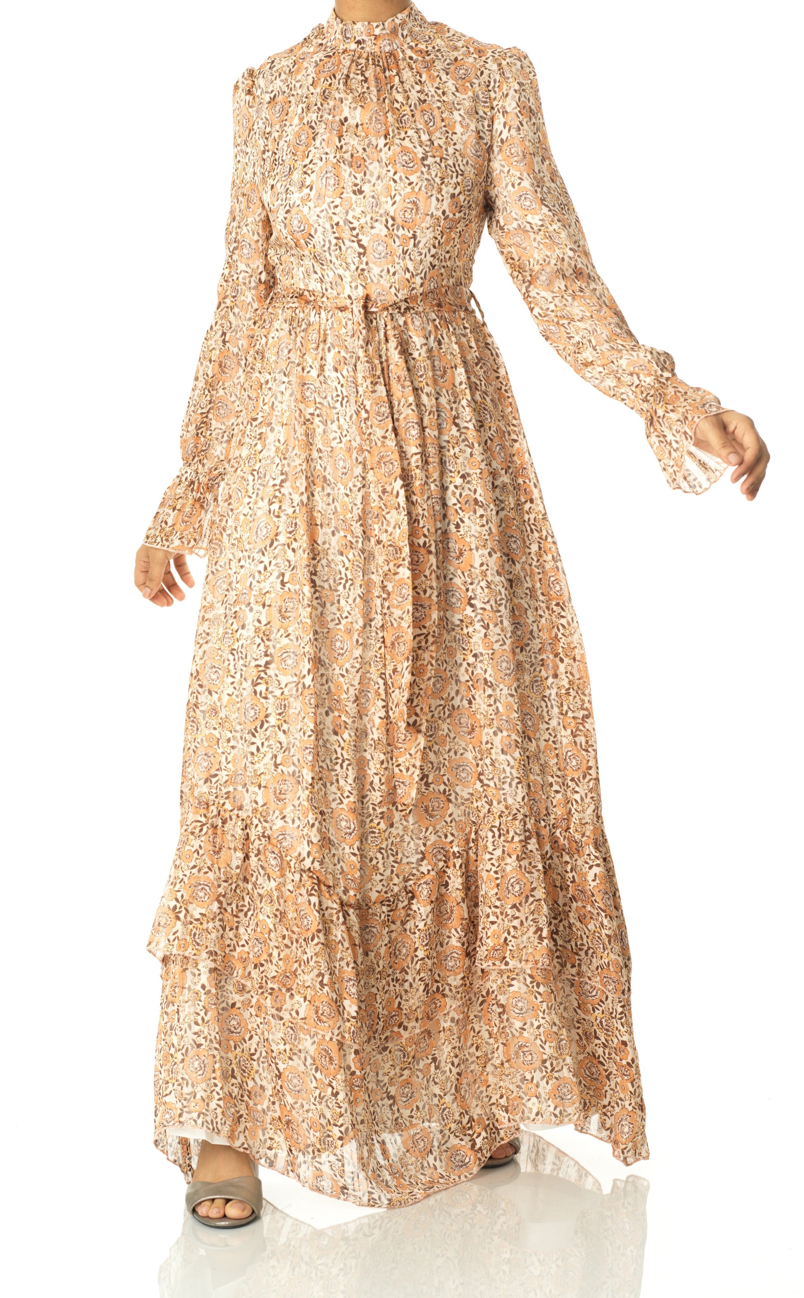 Madrid romance long sleeve maxi dress Kabayare