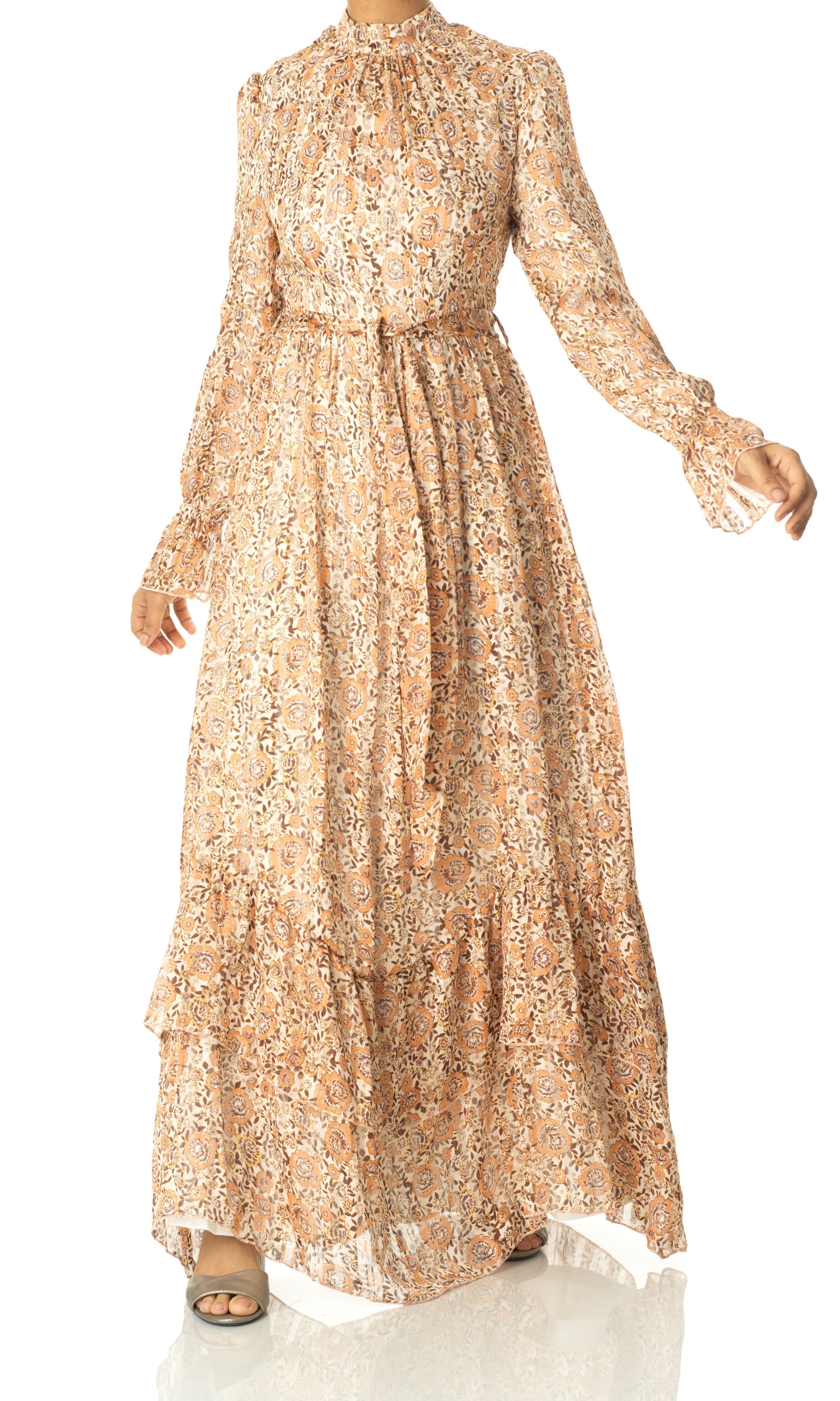 Madrid romance long sleeve maxi dress Kabayare
