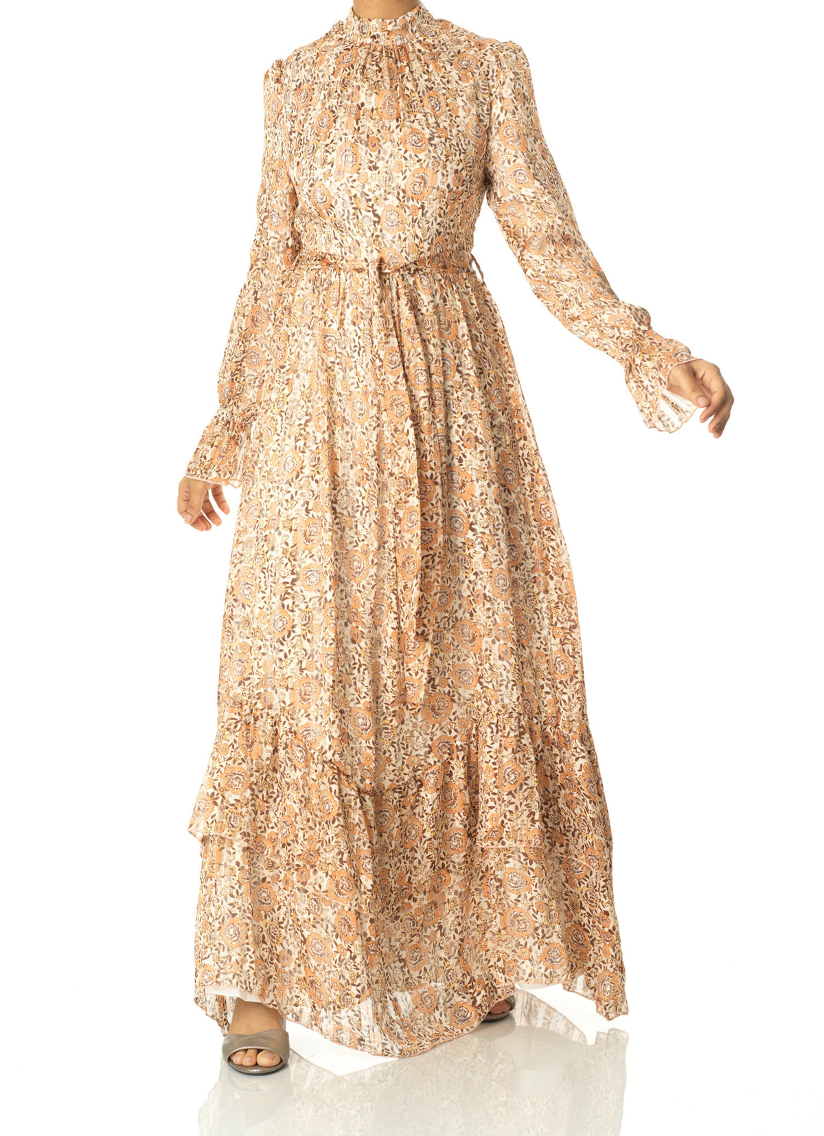 Madrid romance long sleeve maxi dress Kabayare