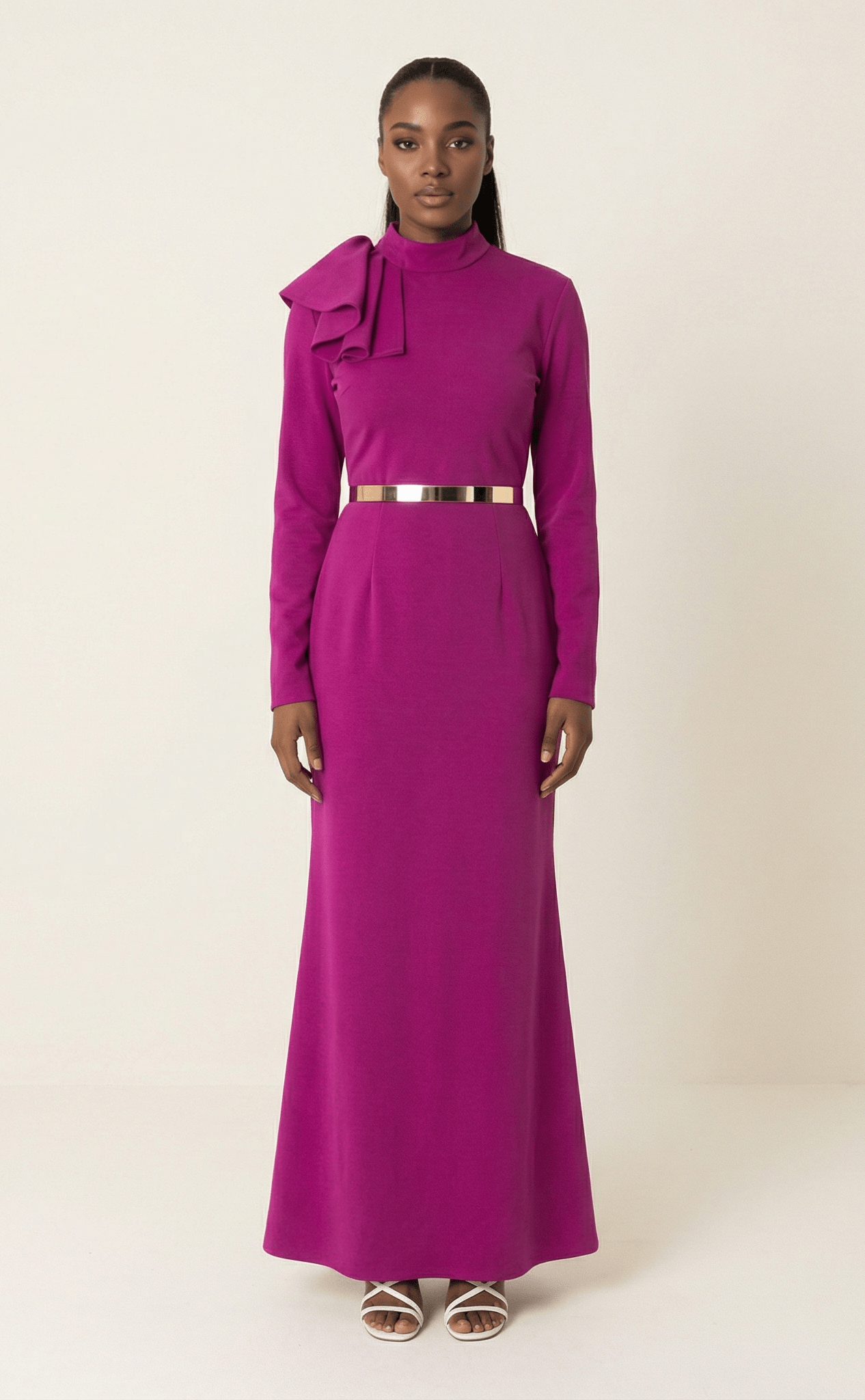 Magenta mermaid maxi dress Kabayare