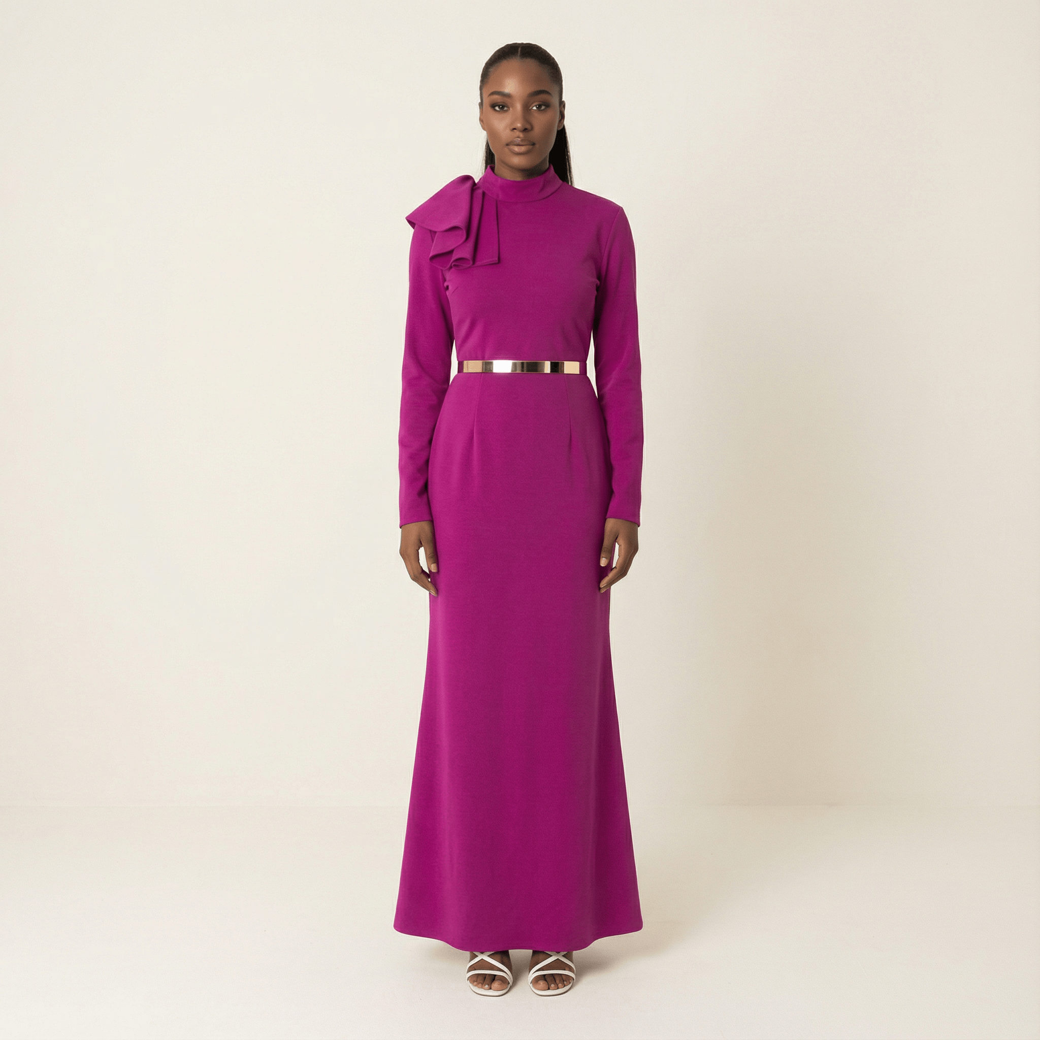 Magenta mermaid maxi dress Kabayare