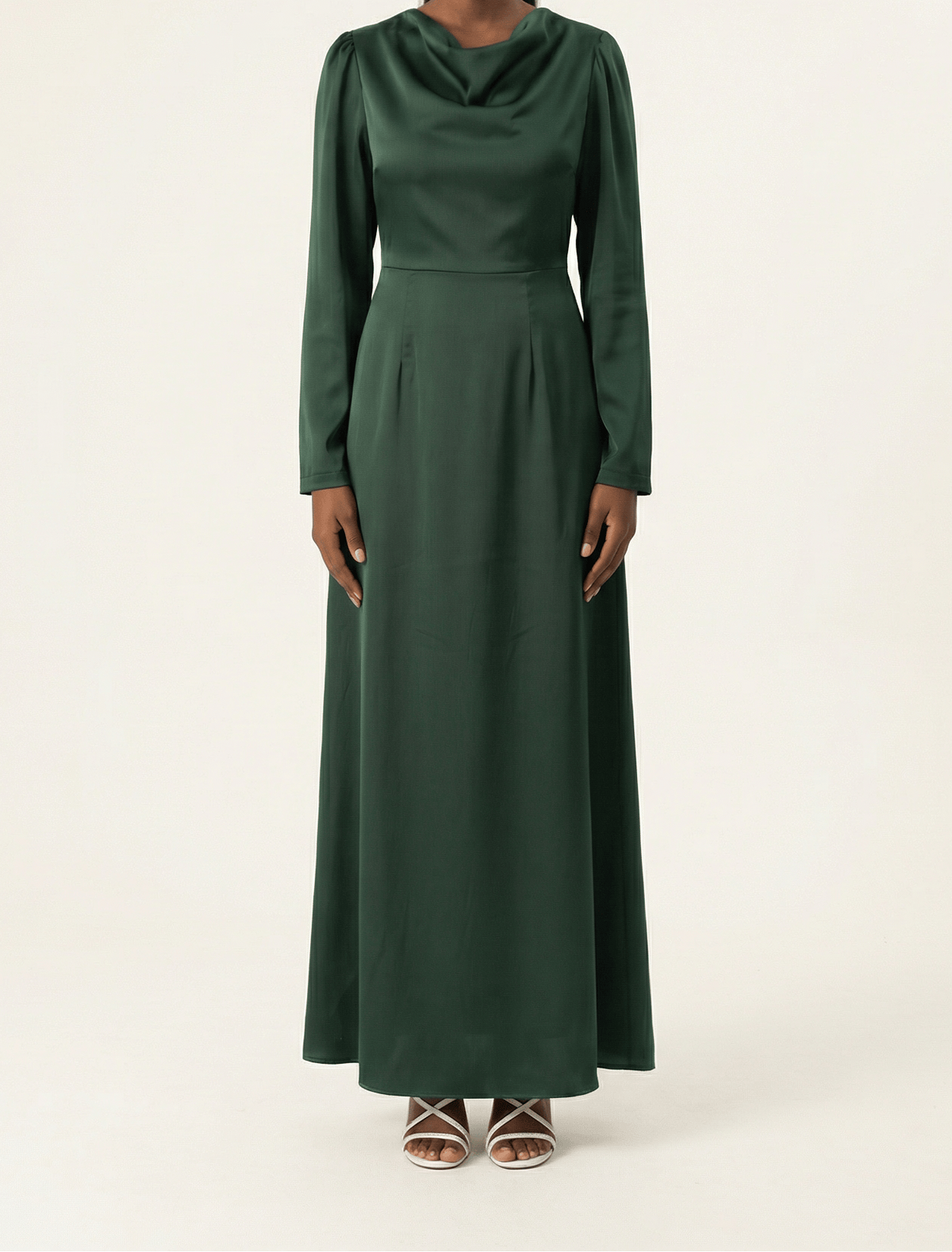 Majestic Modern Elegance satin maxi dress Kabayare