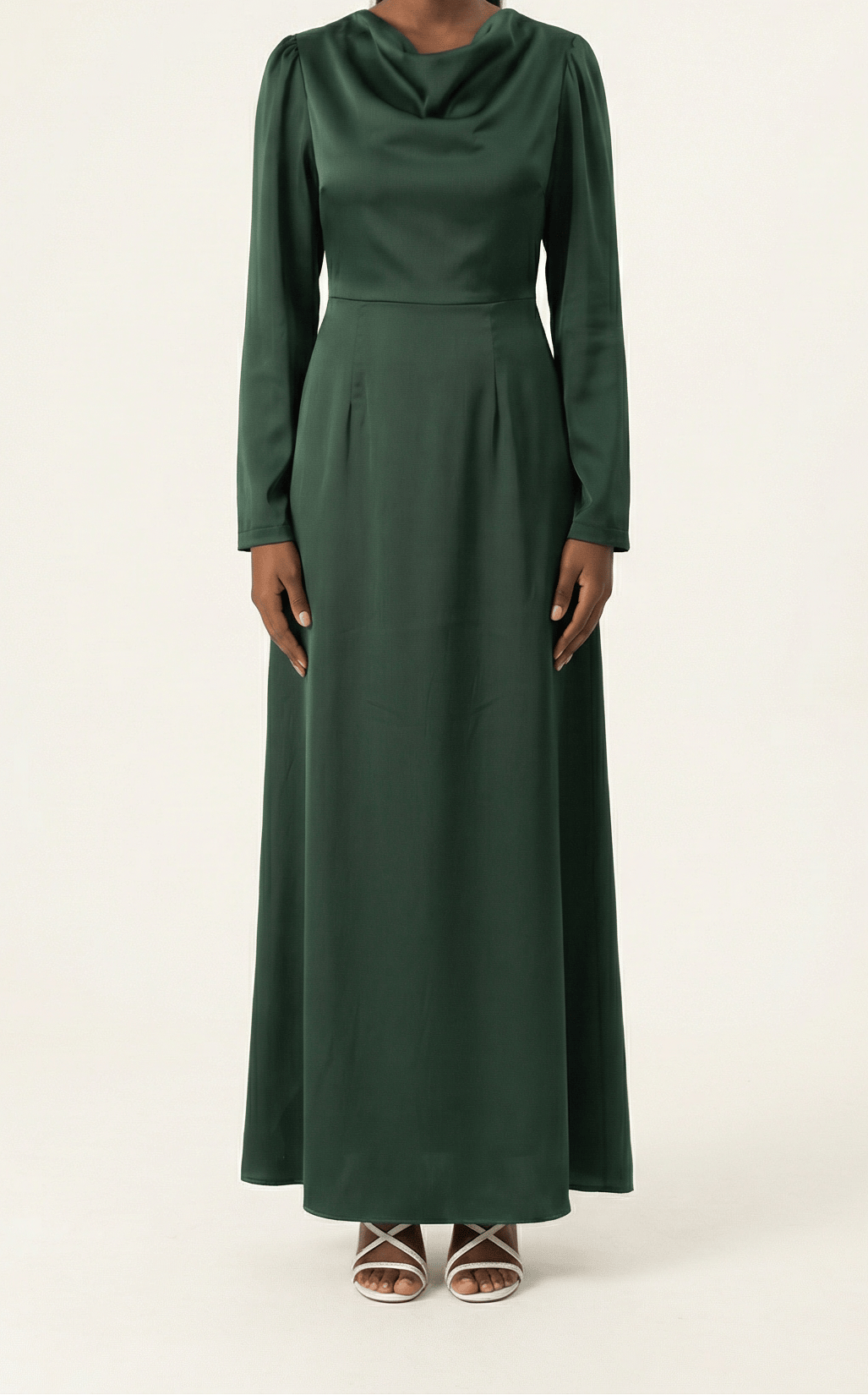 Majestic Modern Elegance satin maxi dress Kabayare