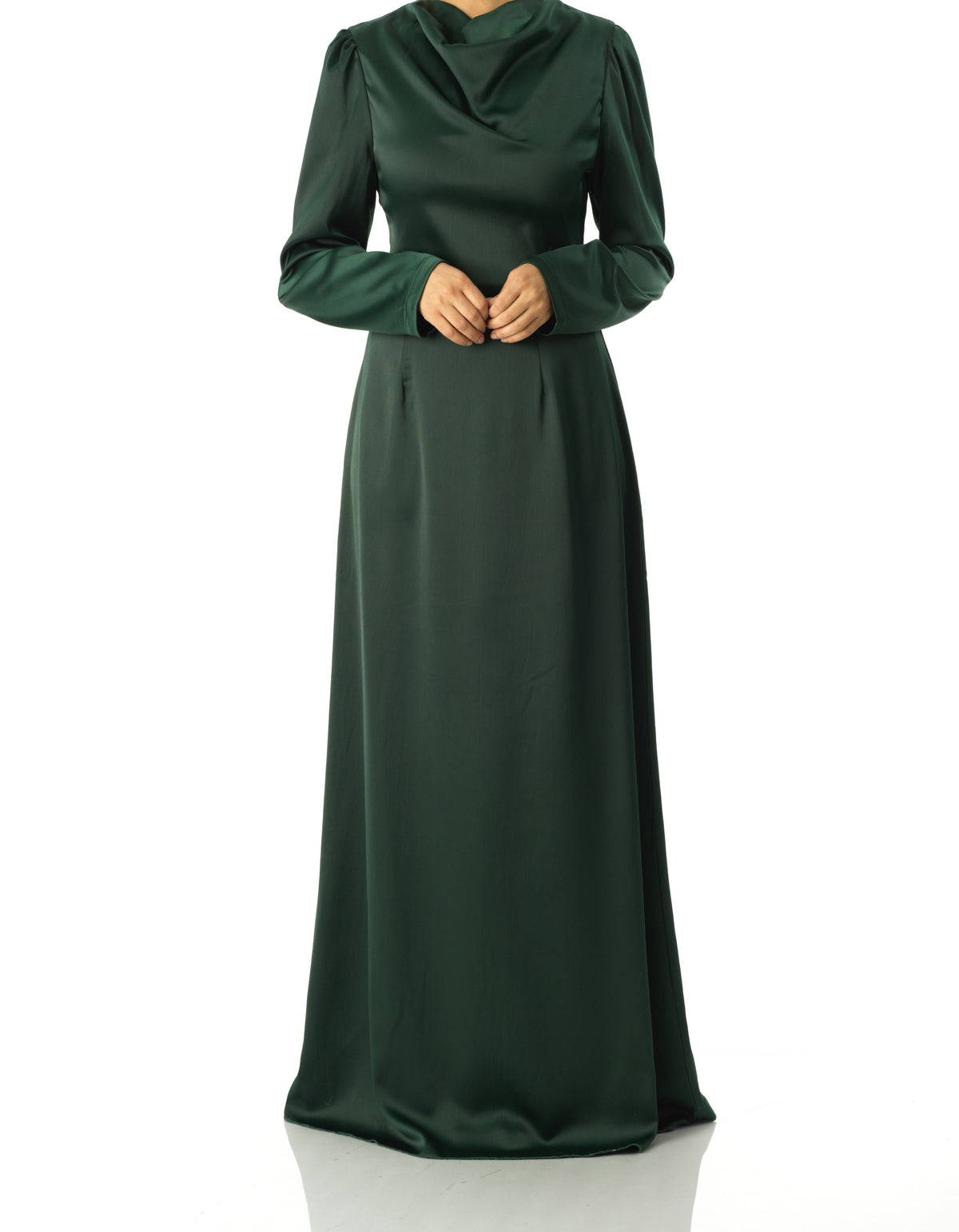 Majestic Modern Elegance satin maxi dress Kabayare