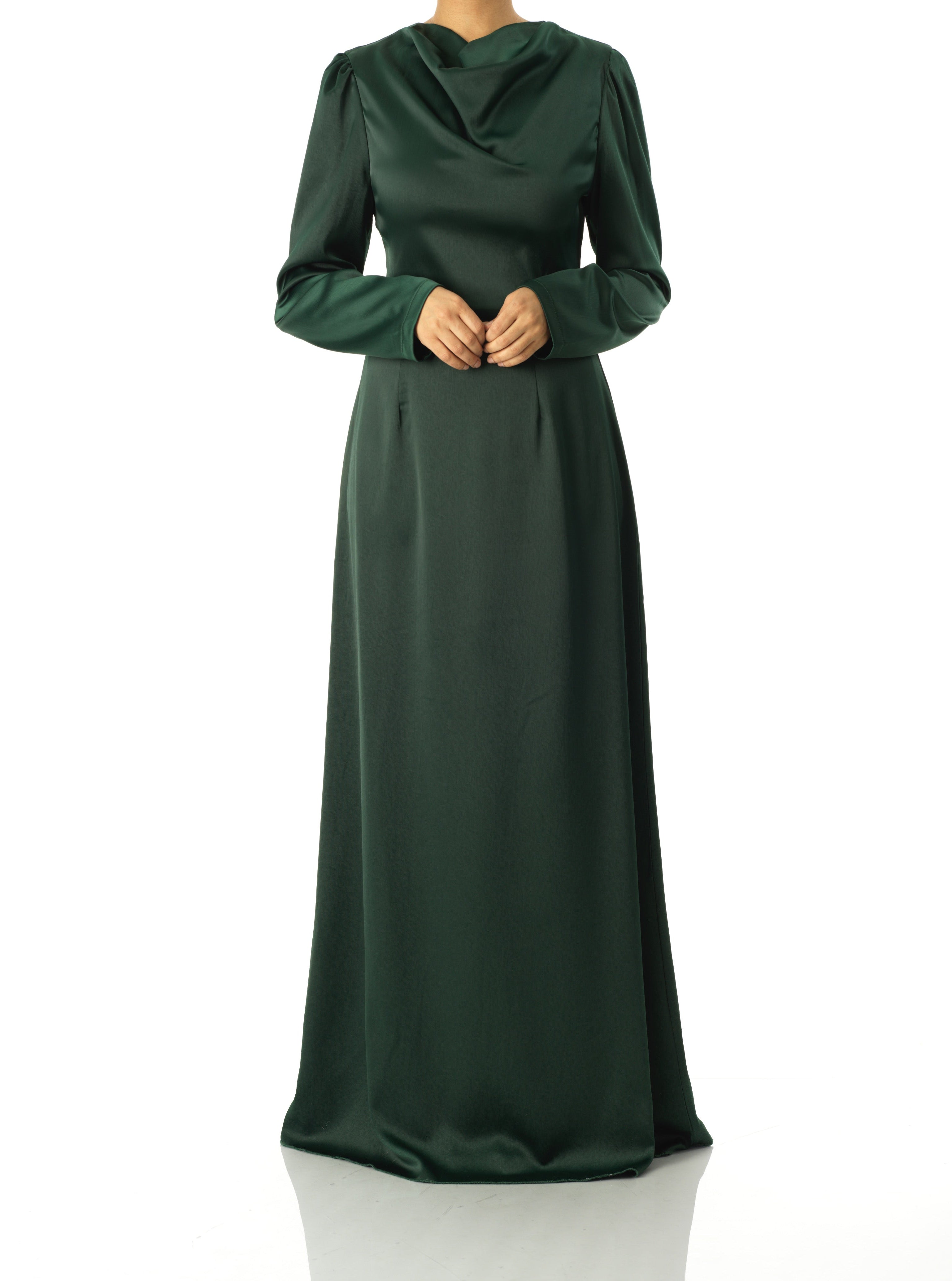Majestic Modern Elegance satin maxi dress Kabayare
