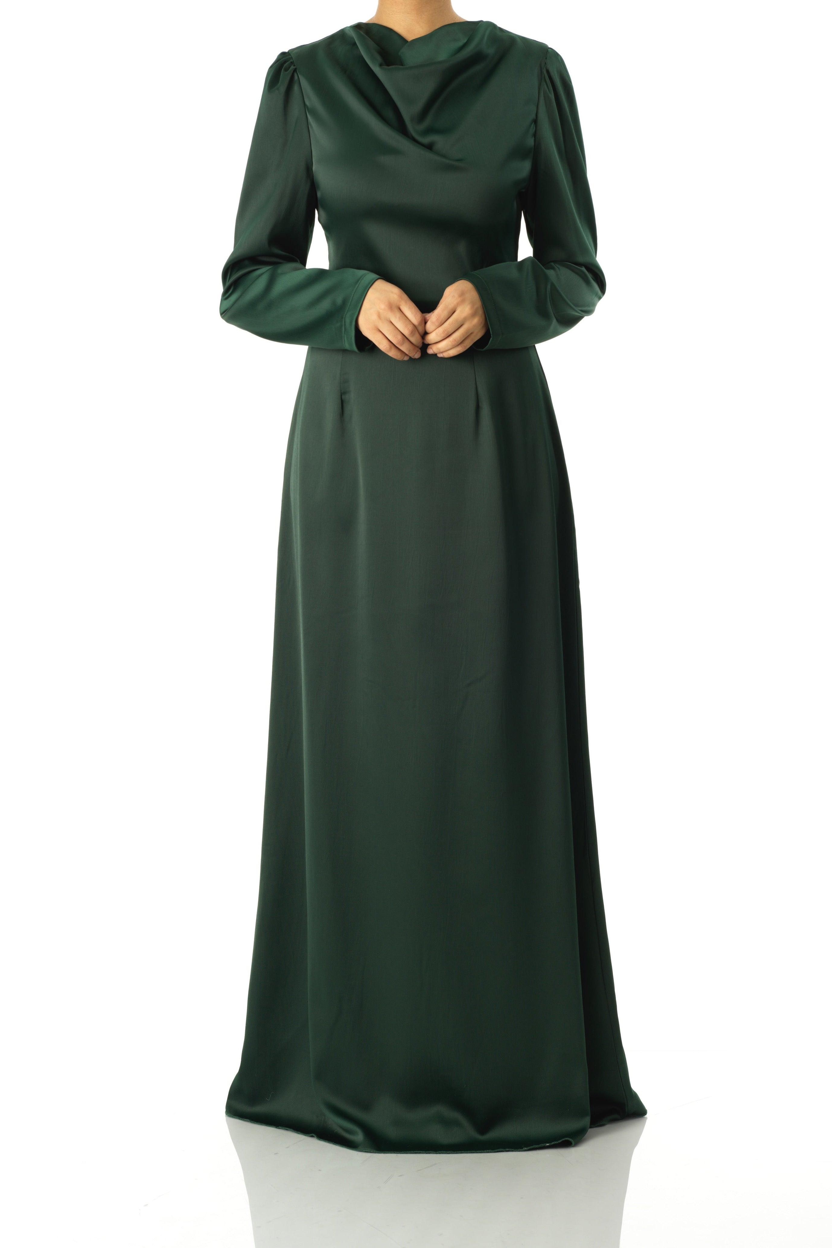 Majestic Modern Elegance satin maxi dress Kabayare