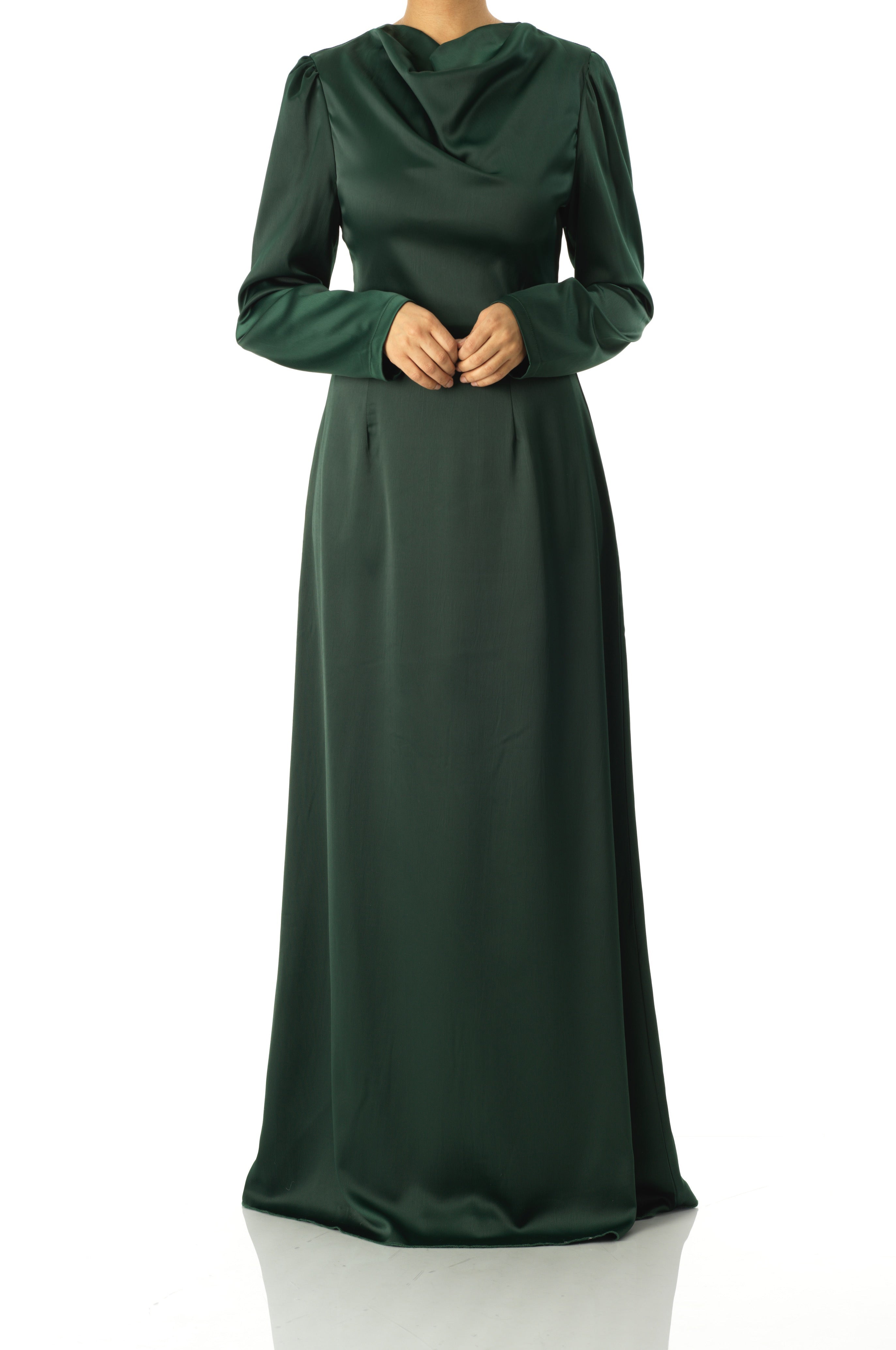 Majestic Modern Elegance satin maxi dress Kabayare