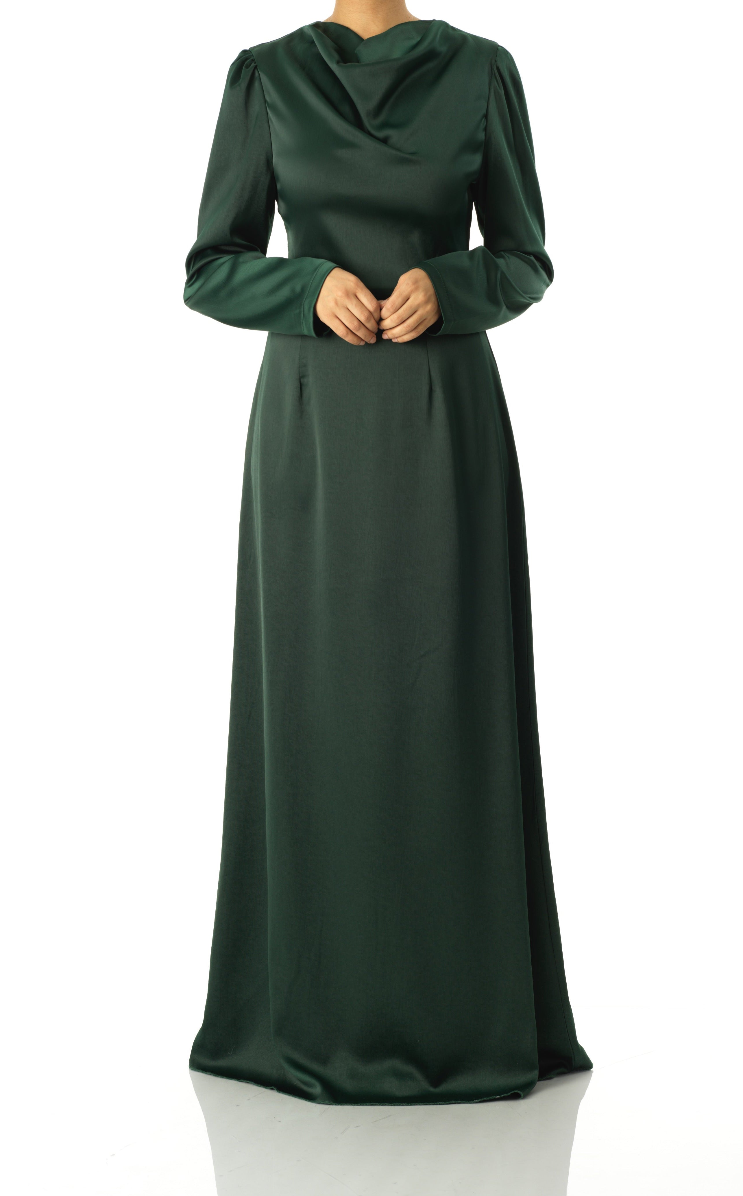 Majestic Modern Elegance satin maxi dress Kabayare