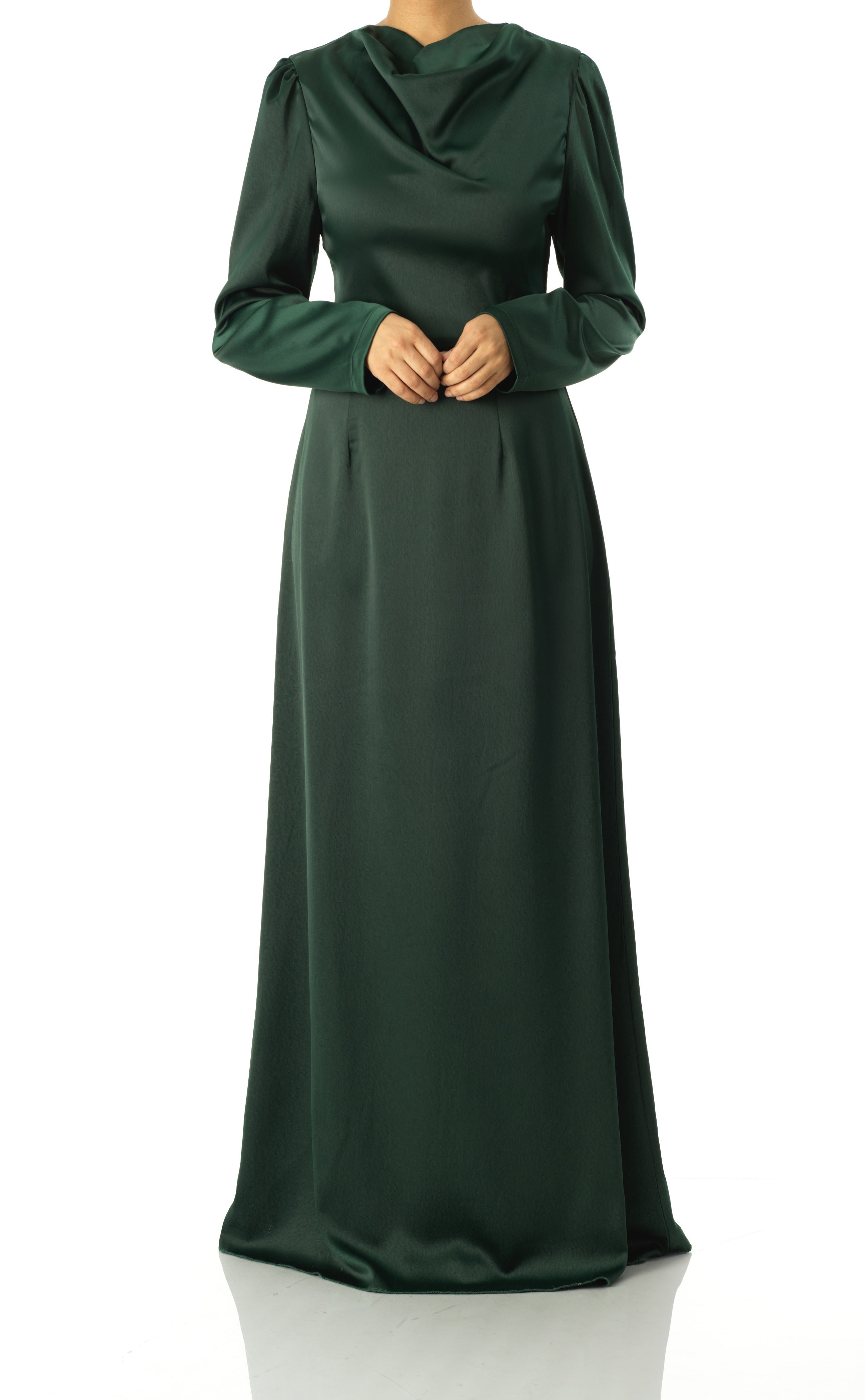 Majestic Modern Elegance satin maxi dress Kabayare