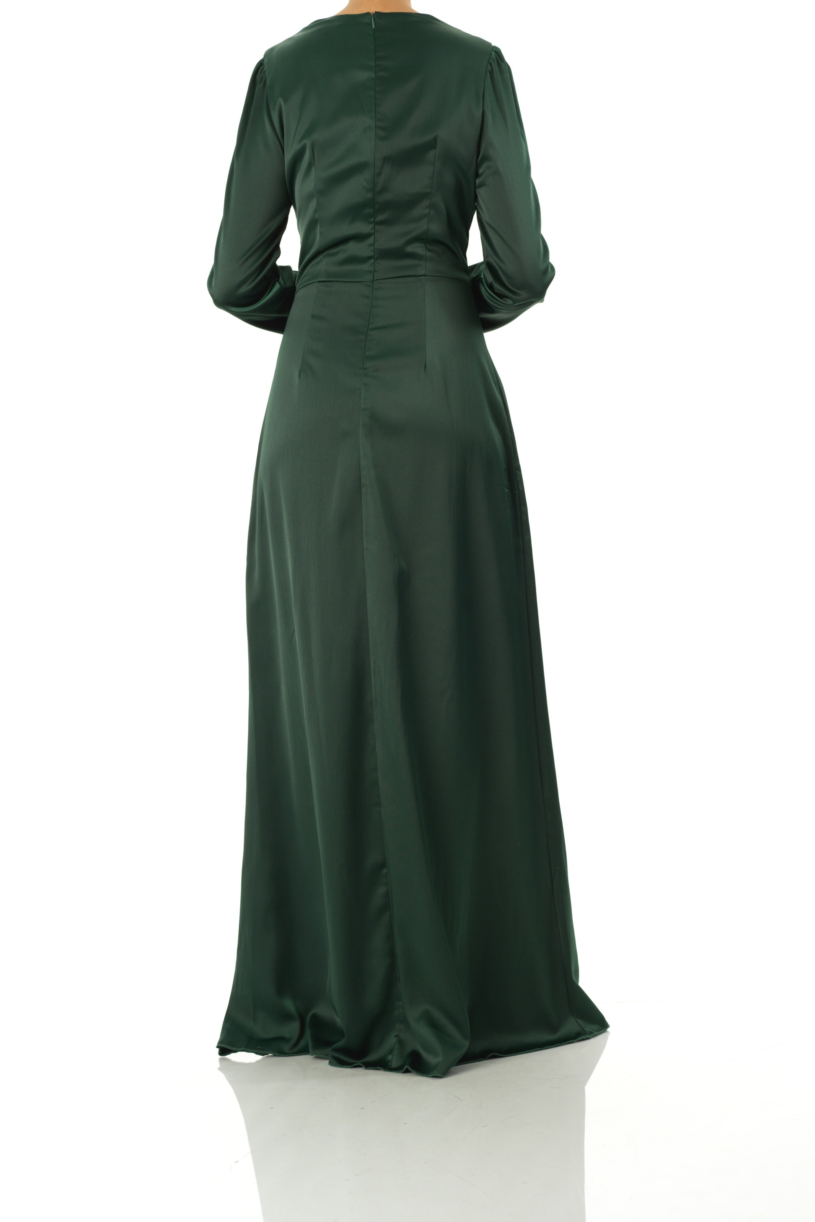 Majestic Modern Elegance satin maxi dress Kabayare