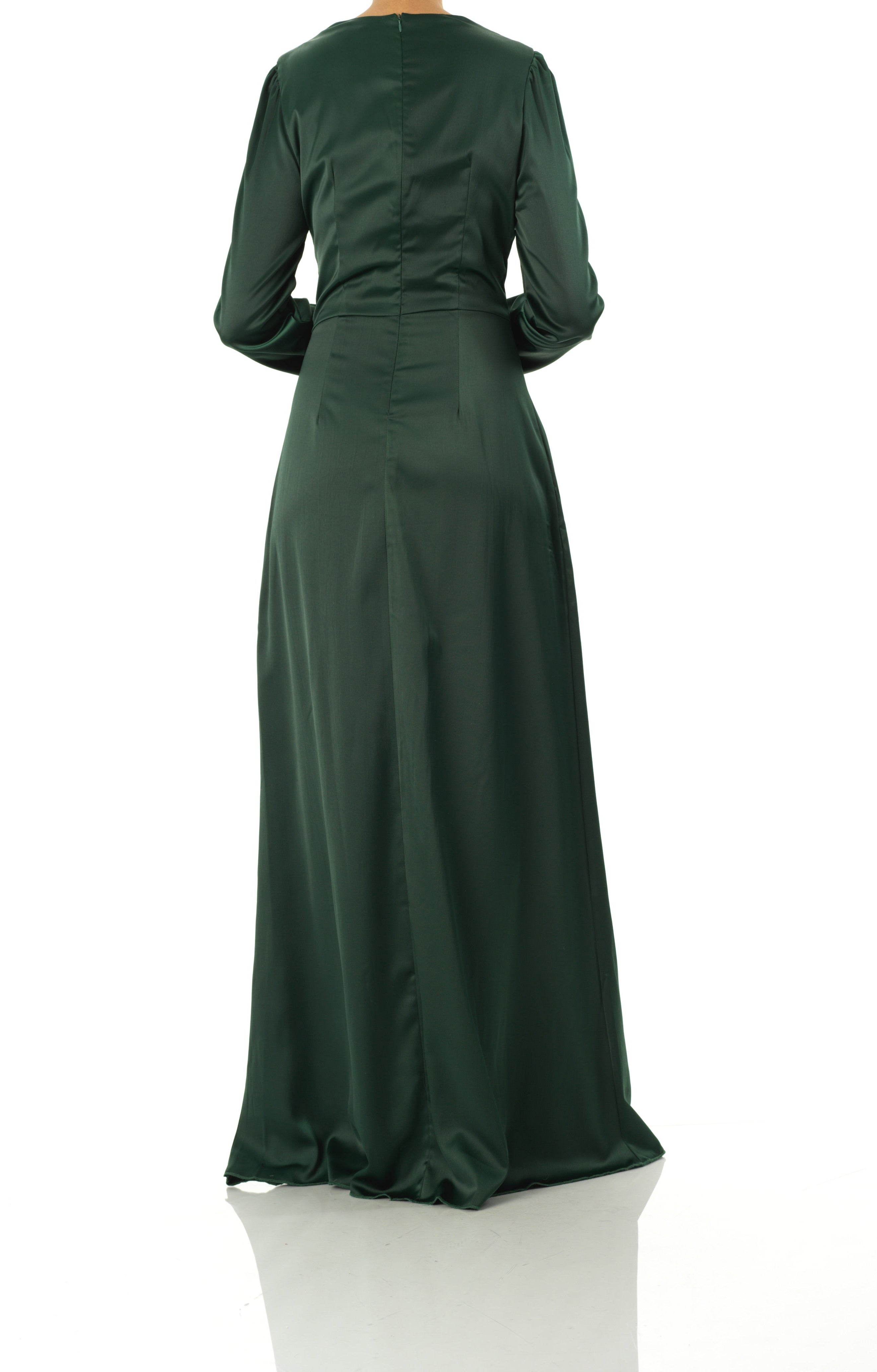 Majestic Modern Elegance satin maxi dress Kabayare