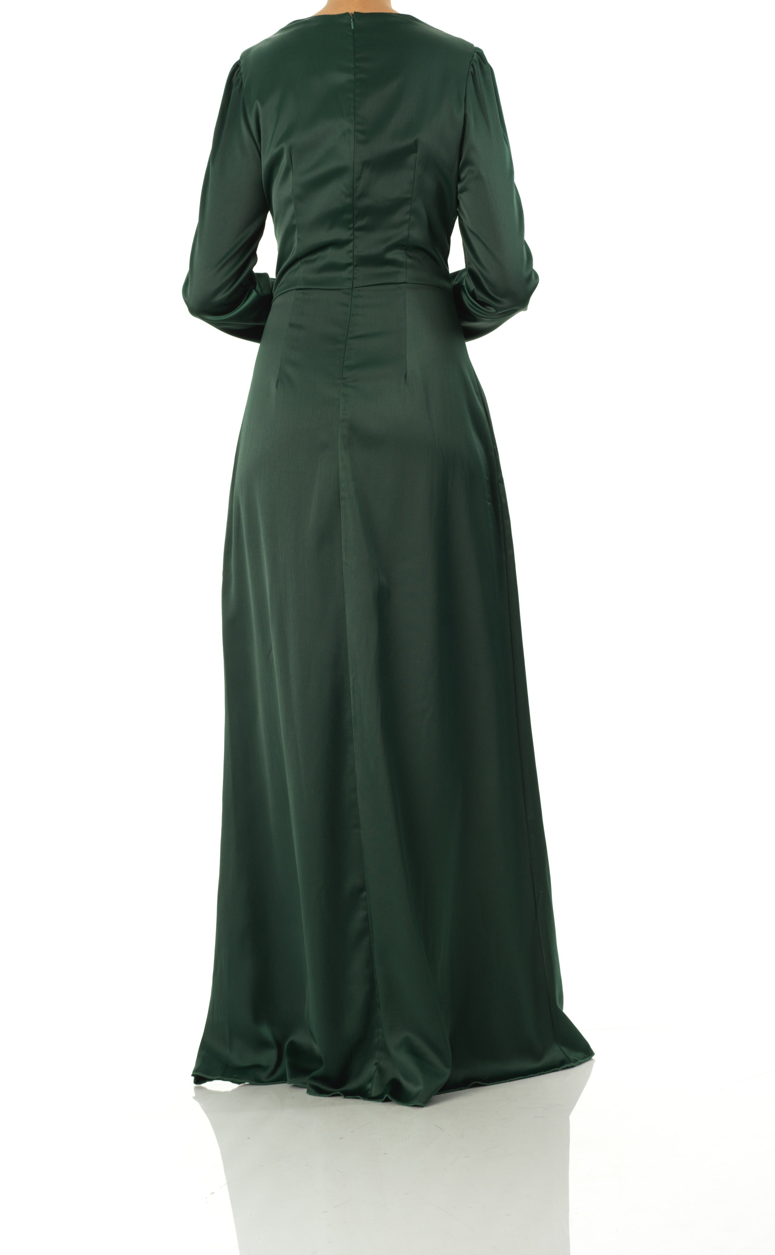 Majestic Modern Elegance satin maxi dress Kabayare