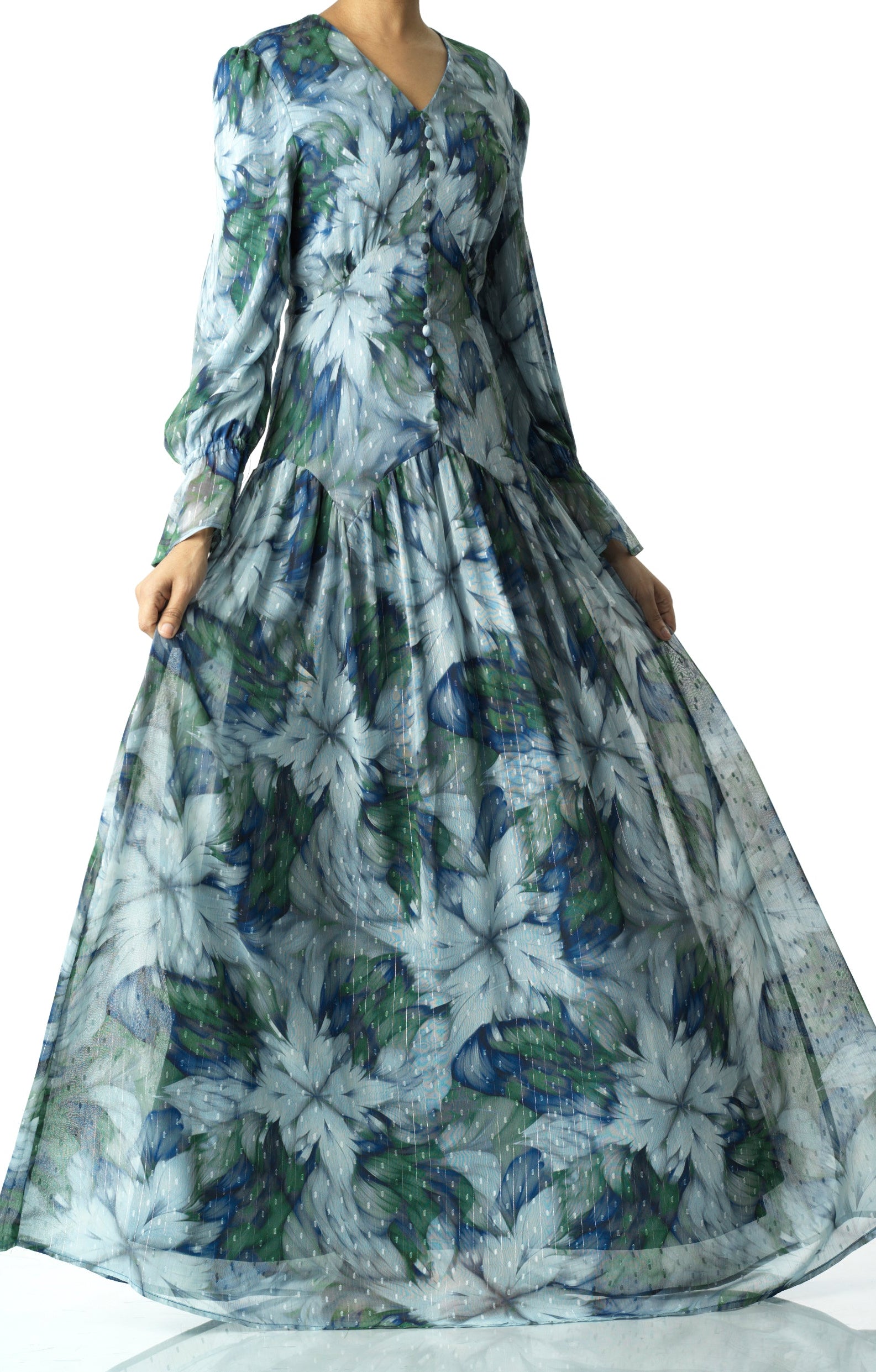 maryama floral print maxi dress Kabayare