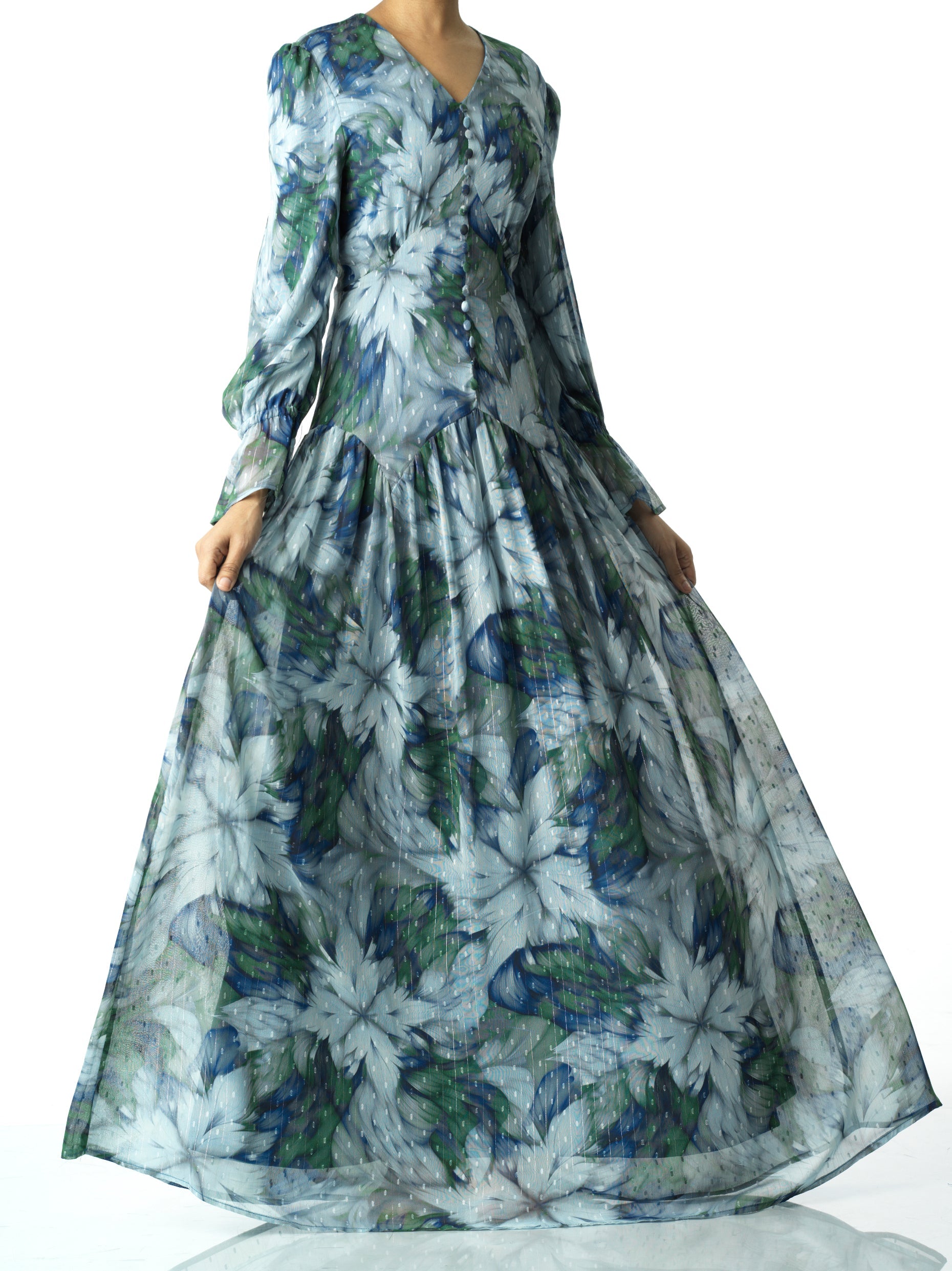 maryama floral print maxi dress Kabayare
