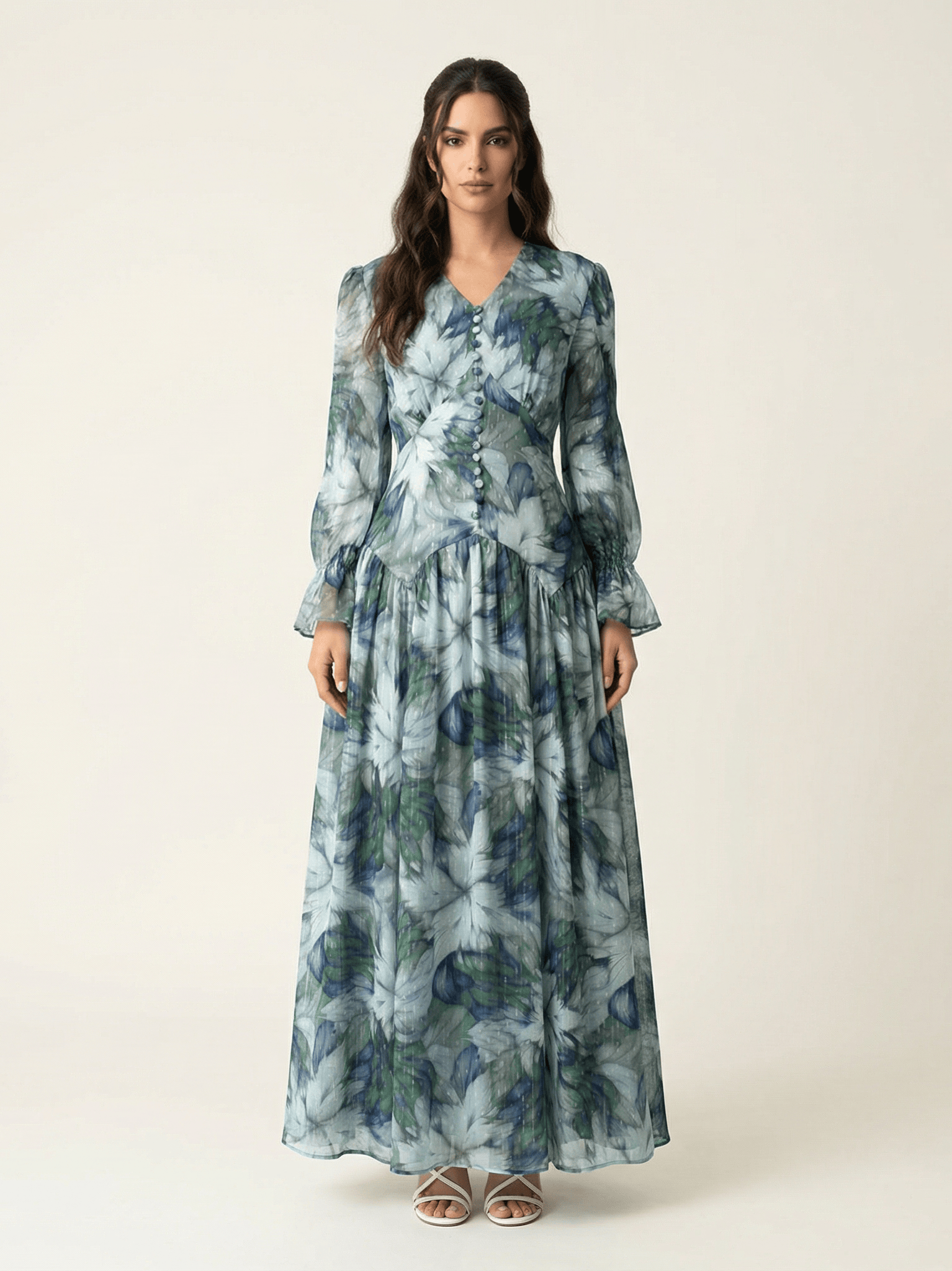 maryama floral print maxi dress Kabayare