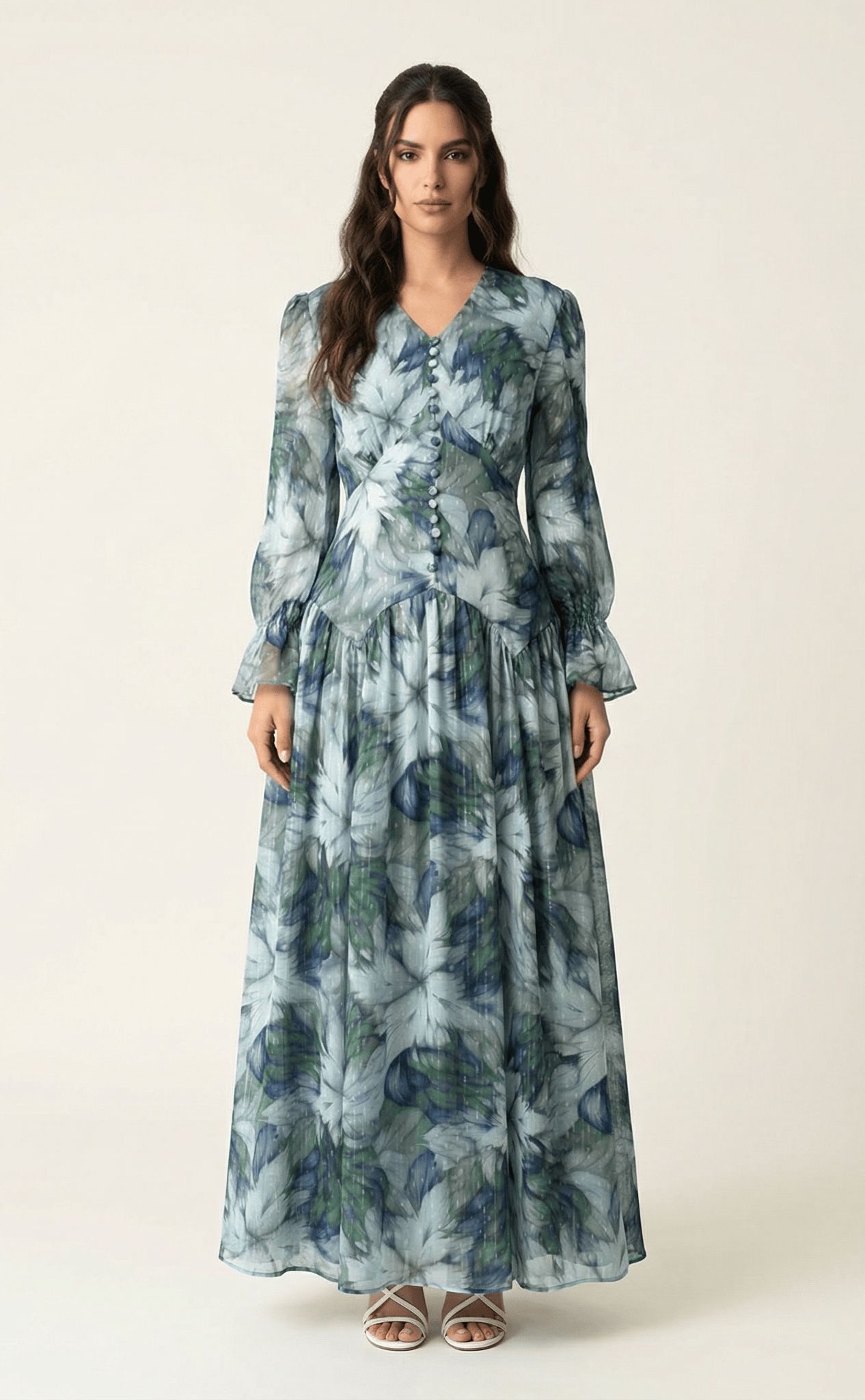 maryama floral print maxi dress Kabayare