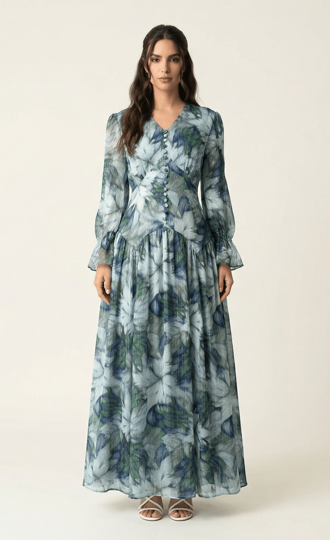 maryama floral print maxi dress Kabayare