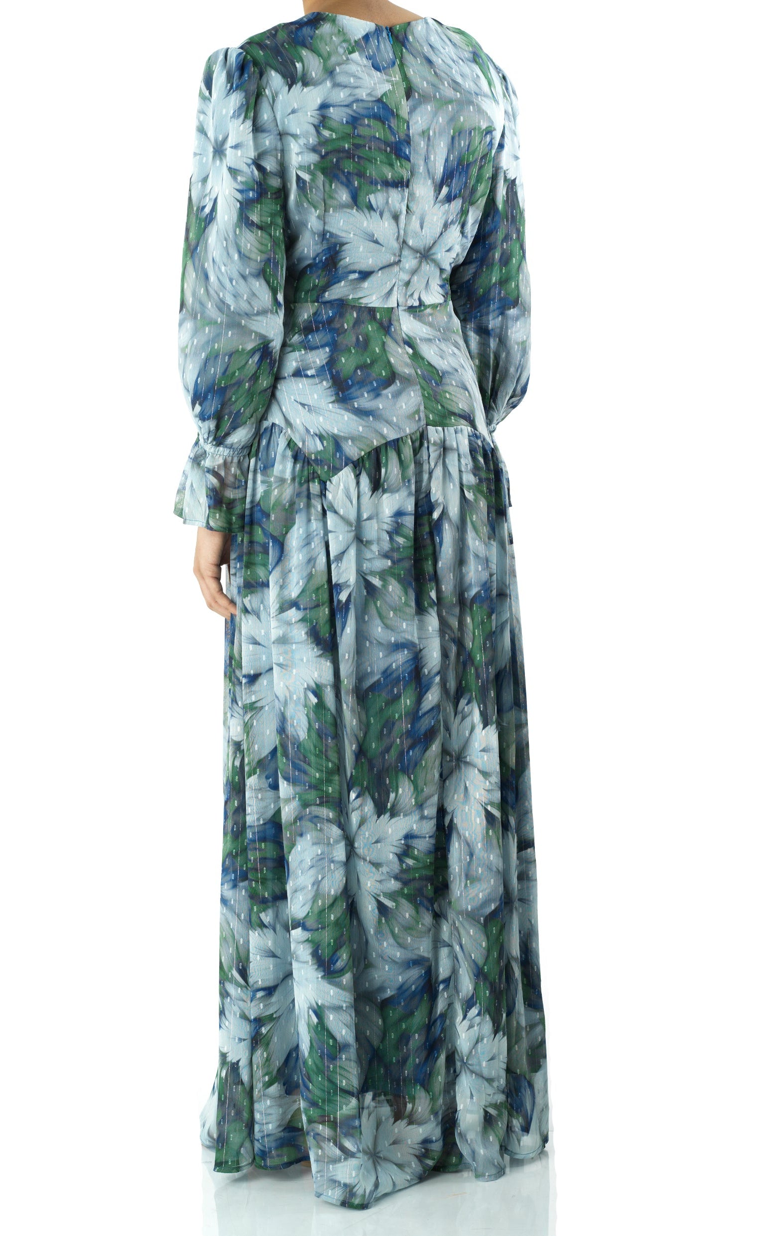 maryama floral print maxi dress Kabayare