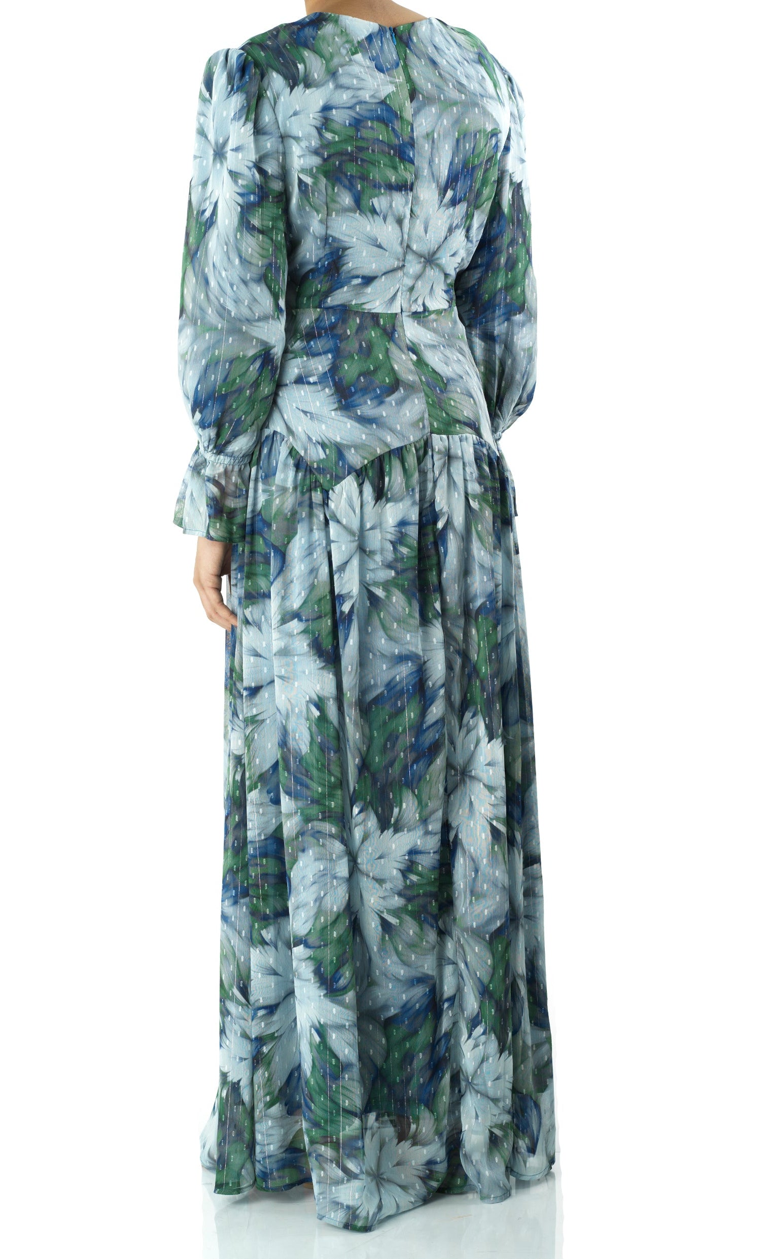 maryama floral print maxi dress Kabayare