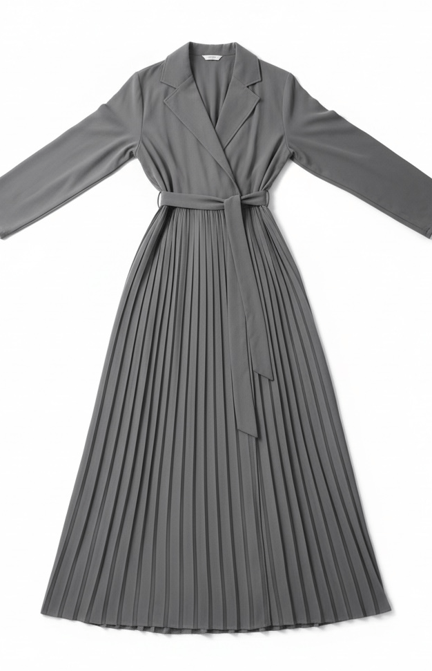 Maxi cardigan abaya Pearly Pleated jacket Kabayare