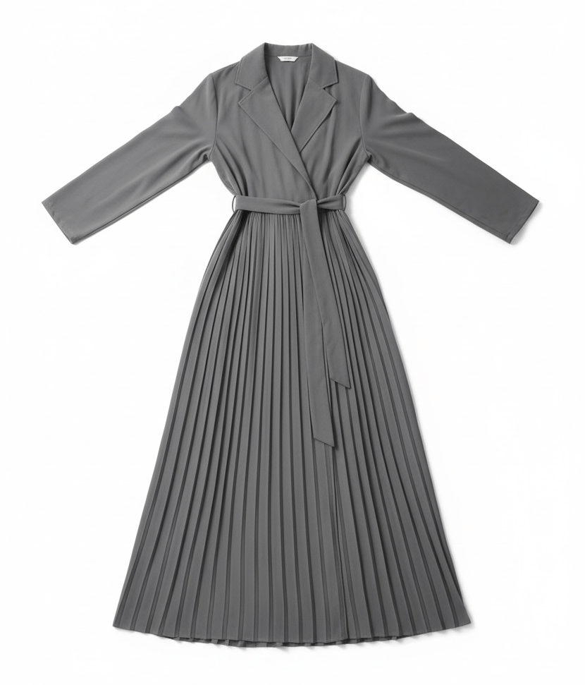 Maxi cardigan abaya Pearly Pleated jacket Kabayare