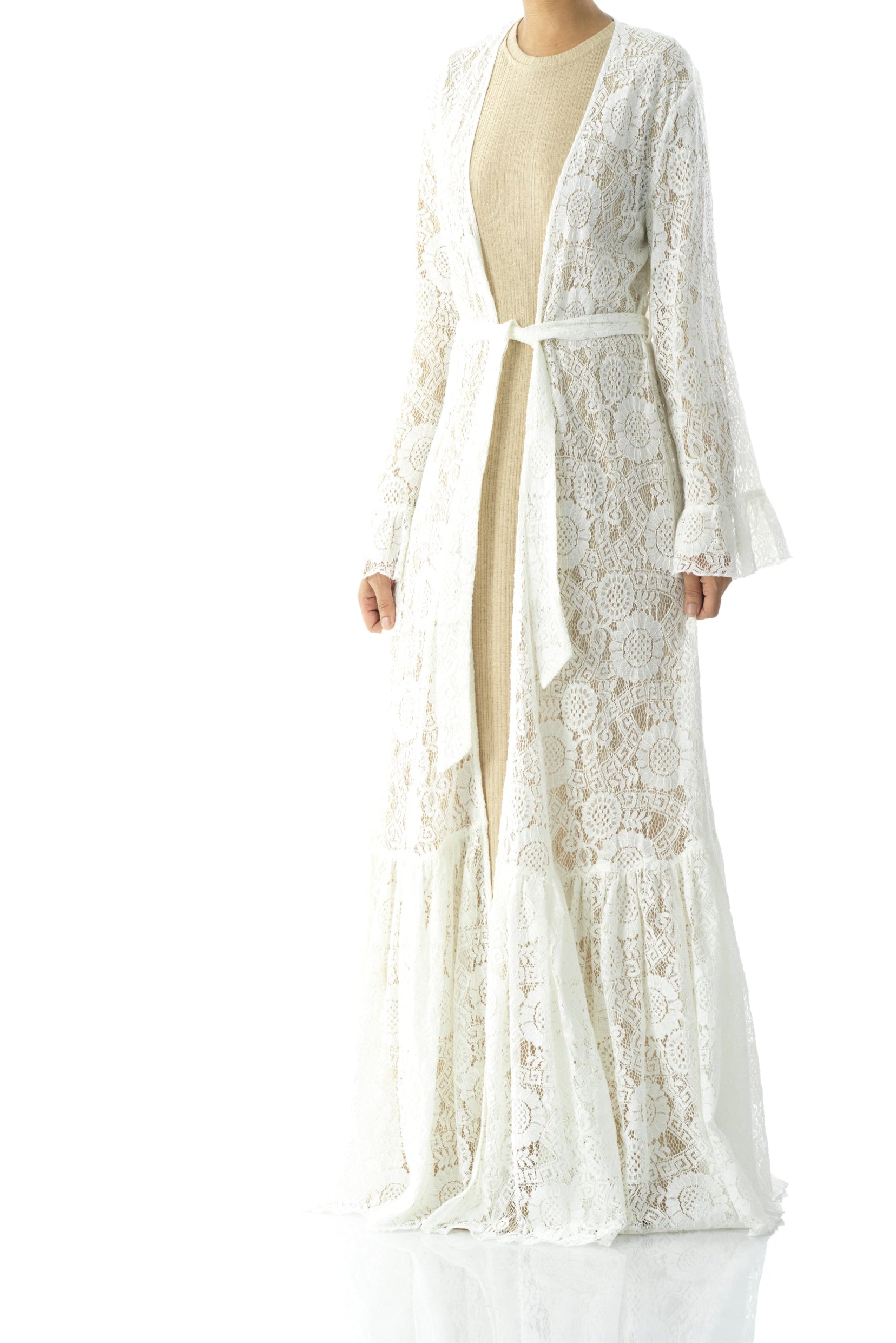 Maxi cardigan Dream lace maxi ruffle Kabayare