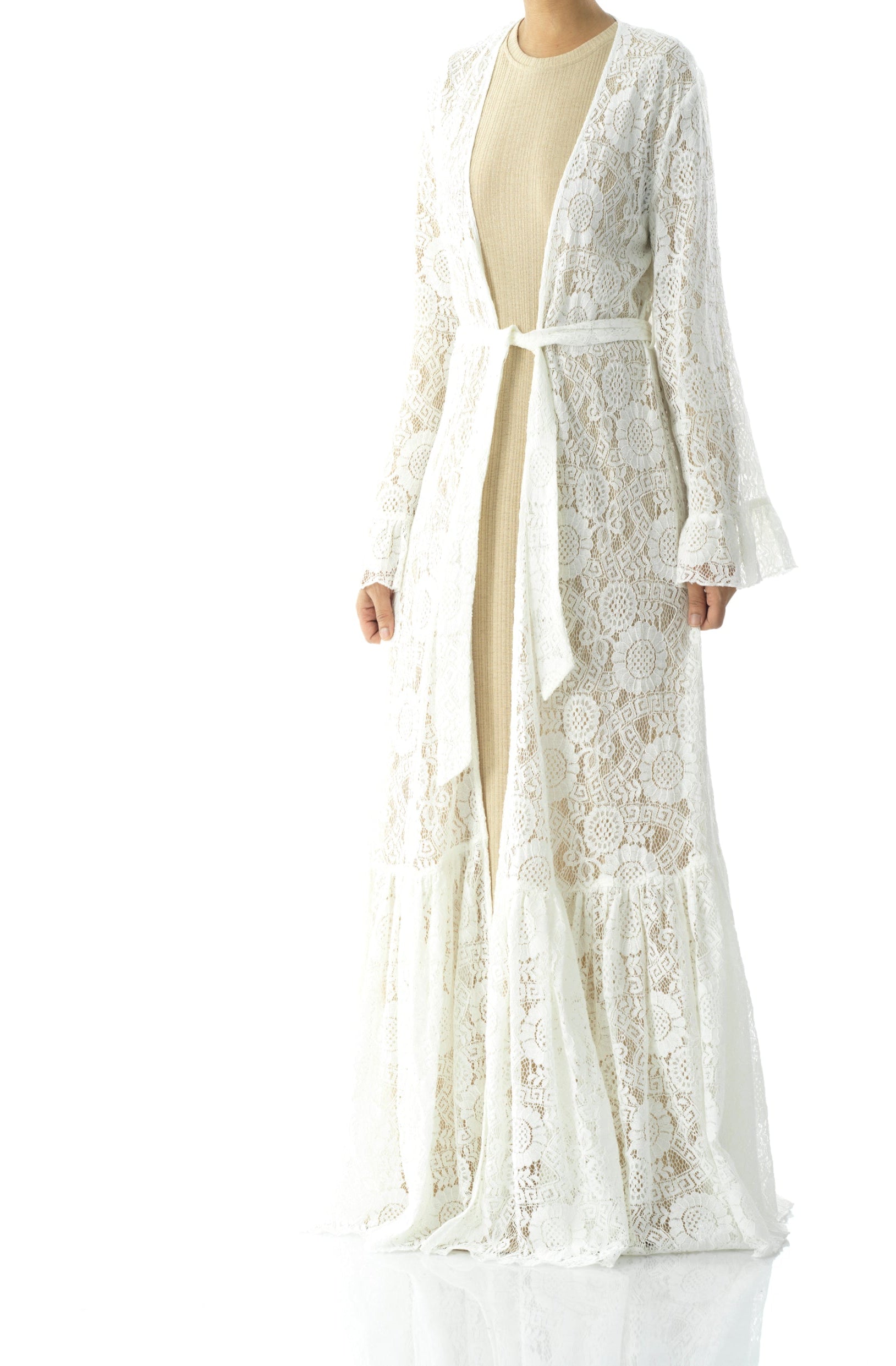 Maxi cardigan Dream lace maxi ruffle Kabayare