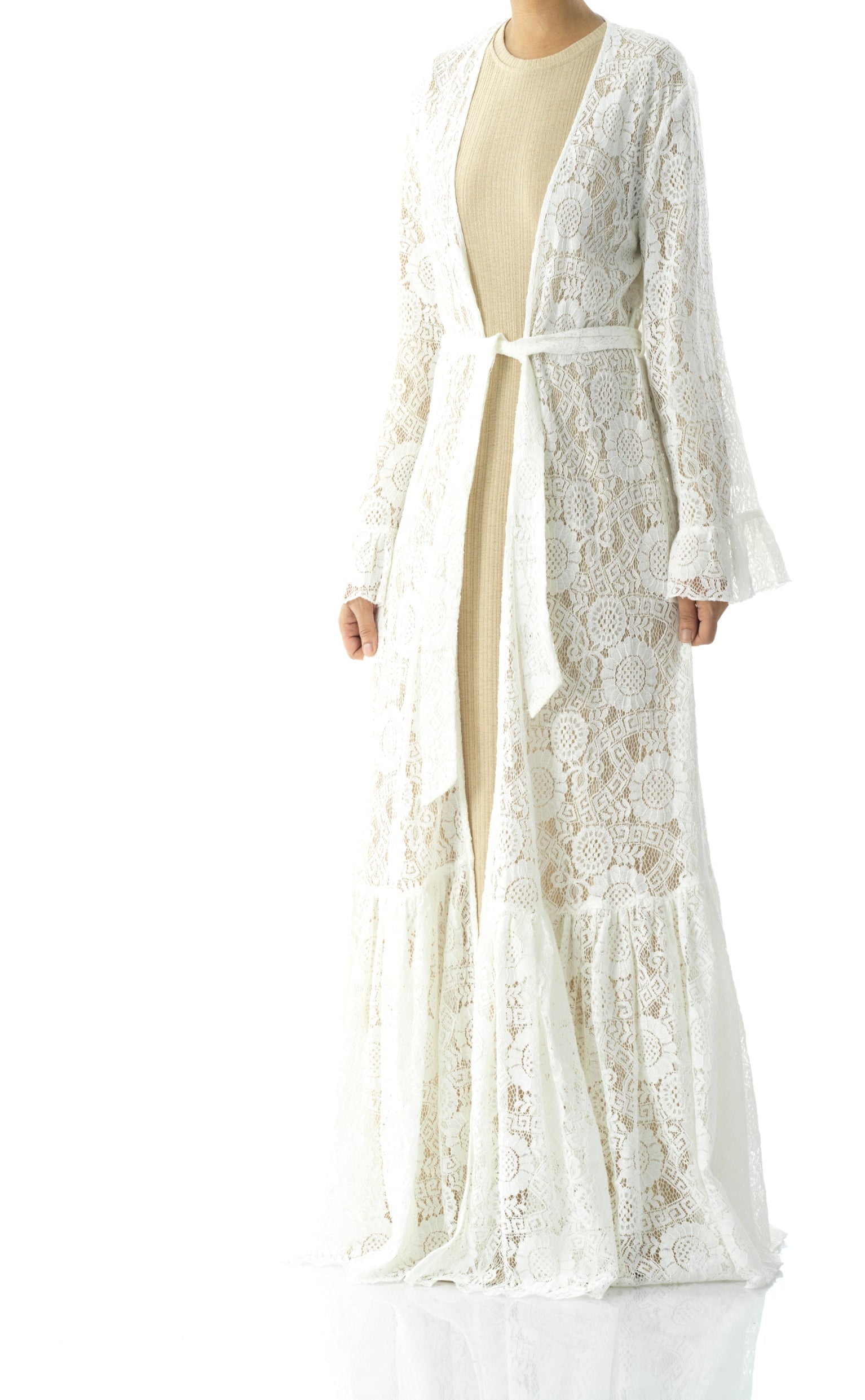 Maxi cardigan Dream lace maxi ruffle Kabayare