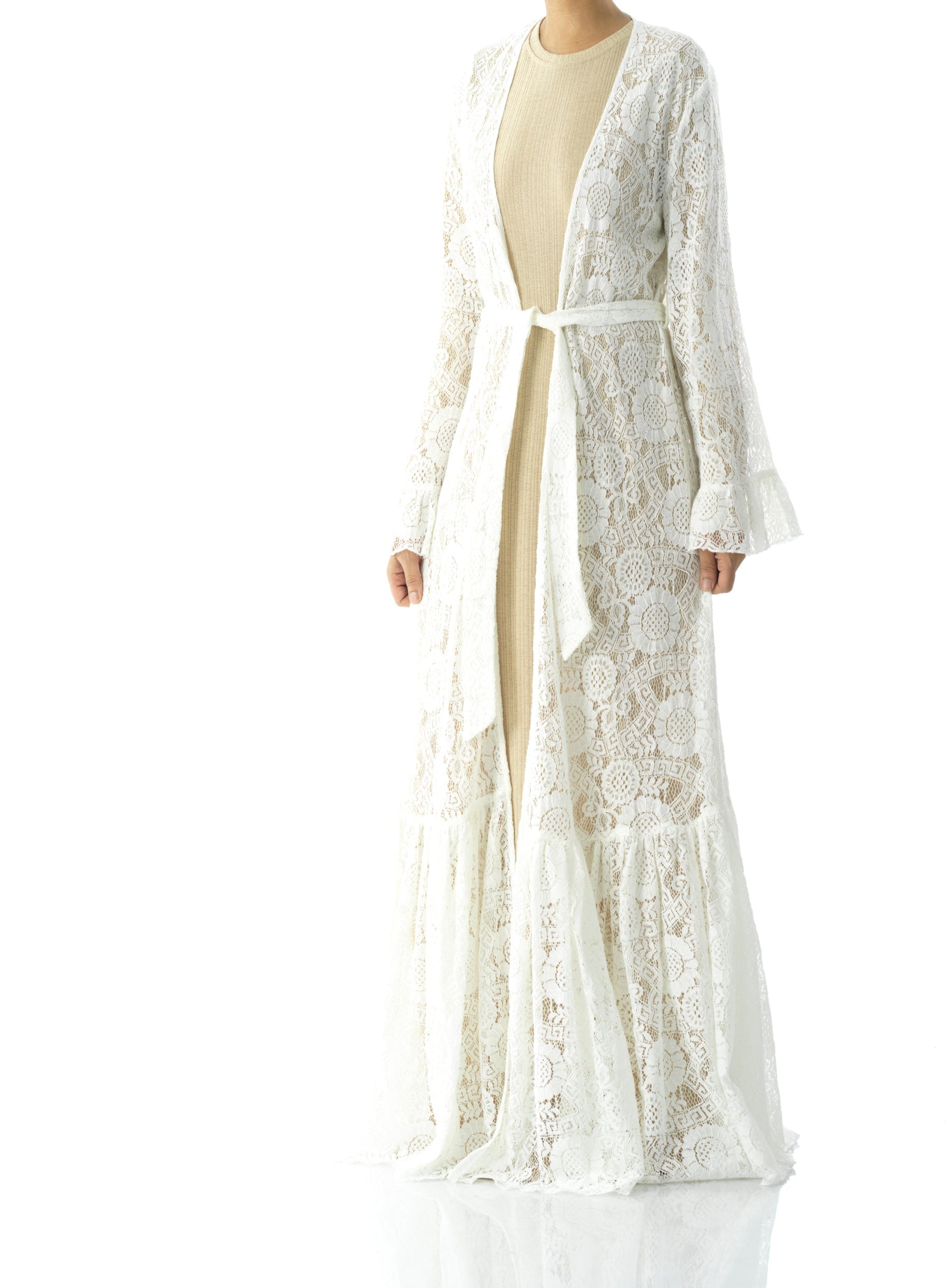 Maxi cardigan Dream lace maxi ruffle Kabayare