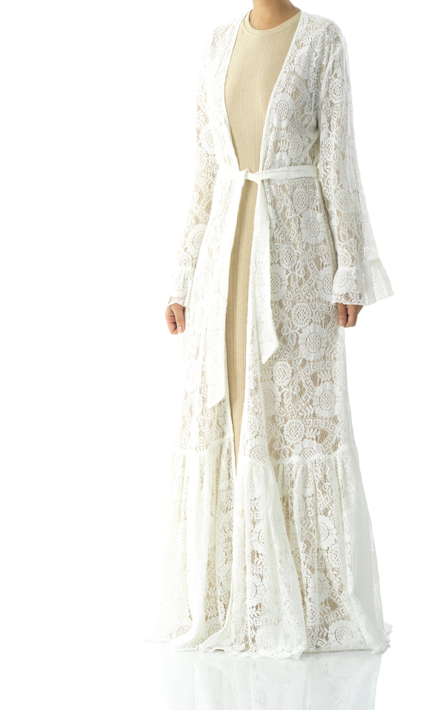 Maxi cardigan Dream lace maxi ruffle Kabayare