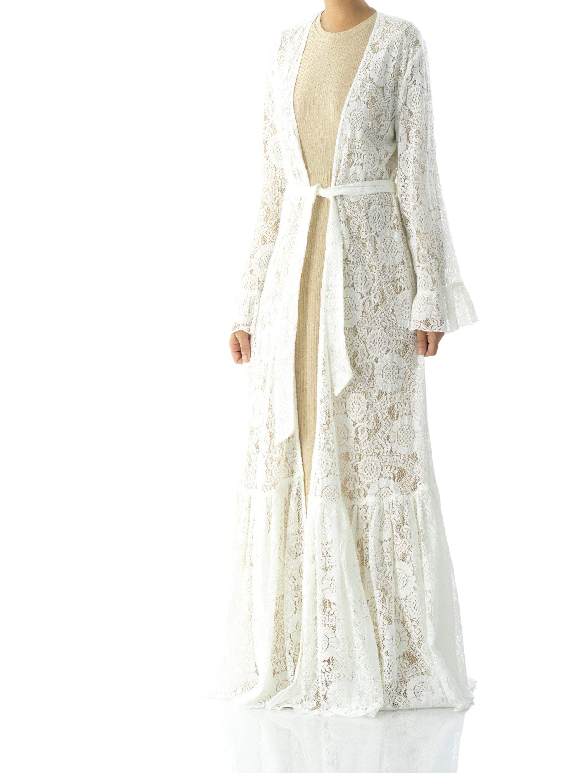 Maxi cardigan Dream lace maxi ruffle Kabayare