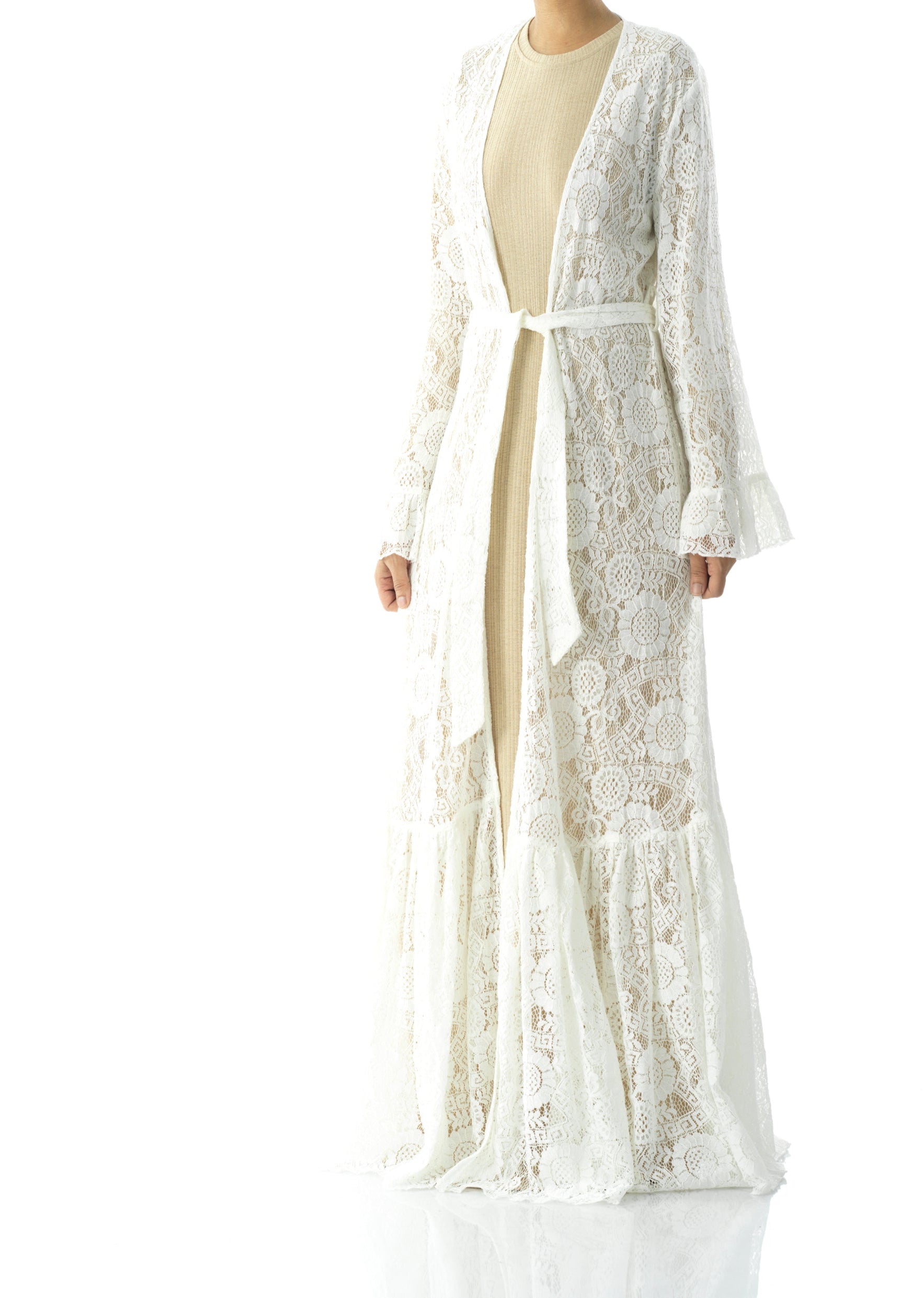 Maxi cardigan Dream lace maxi ruffle Kabayare