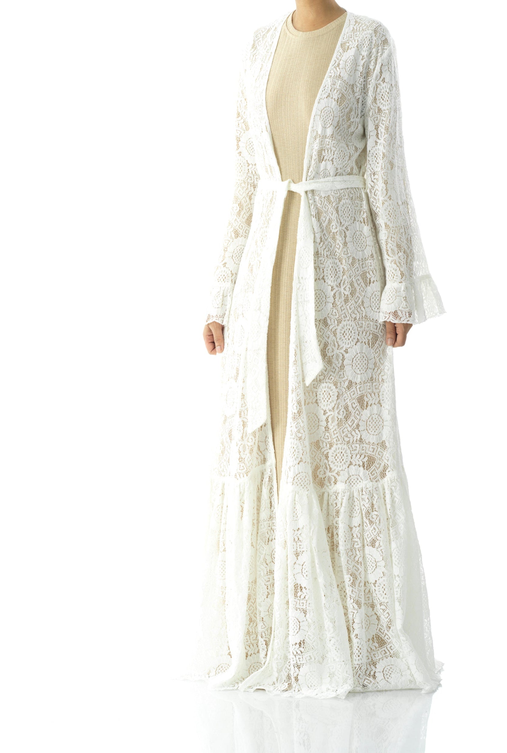 Maxi cardigan Dream lace maxi ruffle Kabayare