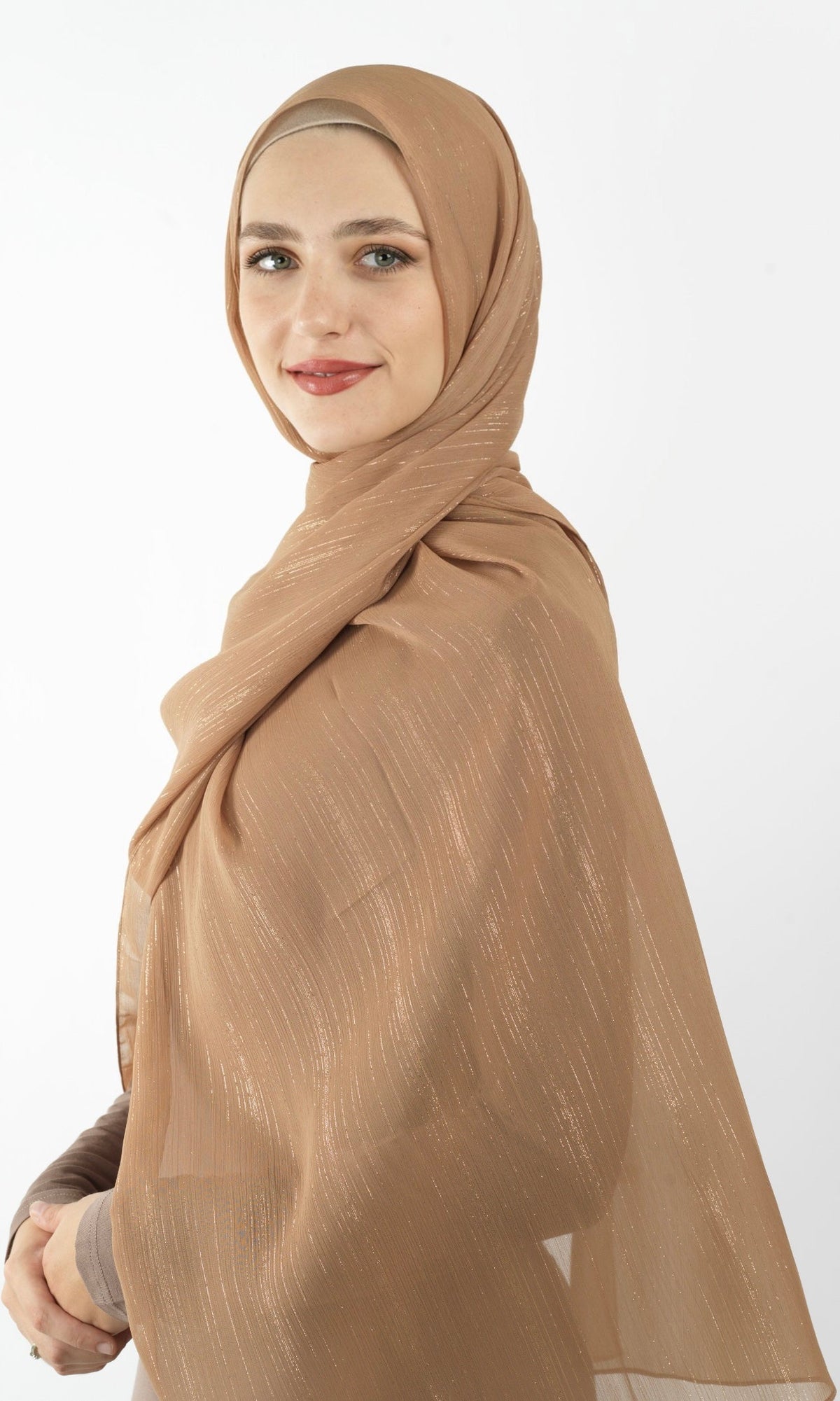 Melted Blush Lovely dana shimmer Chiffon hijab Kabayare