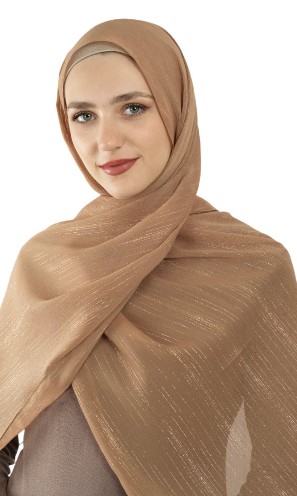 Melted Blush Lovely dana shimmer Chiffon hijab Kabayare