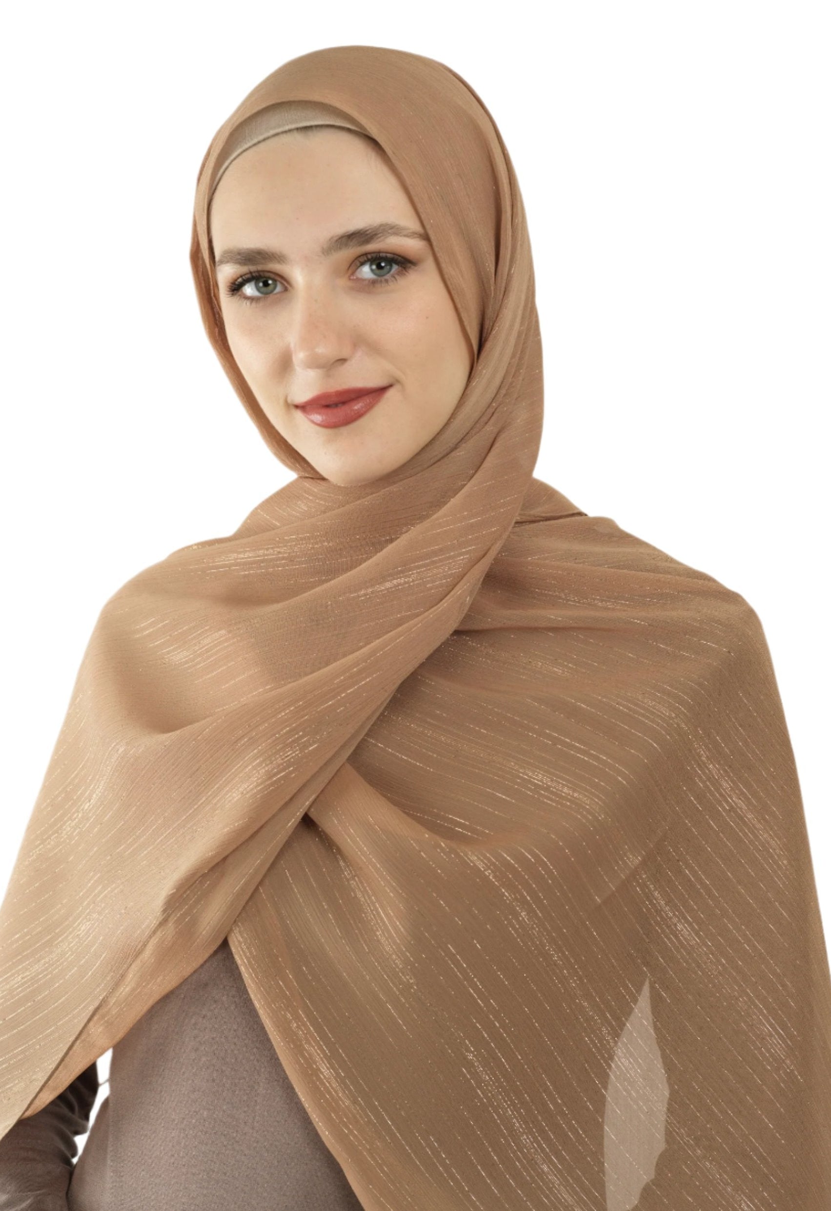 Melted Blush Lovely dana shimmer Chiffon hijab Kabayare