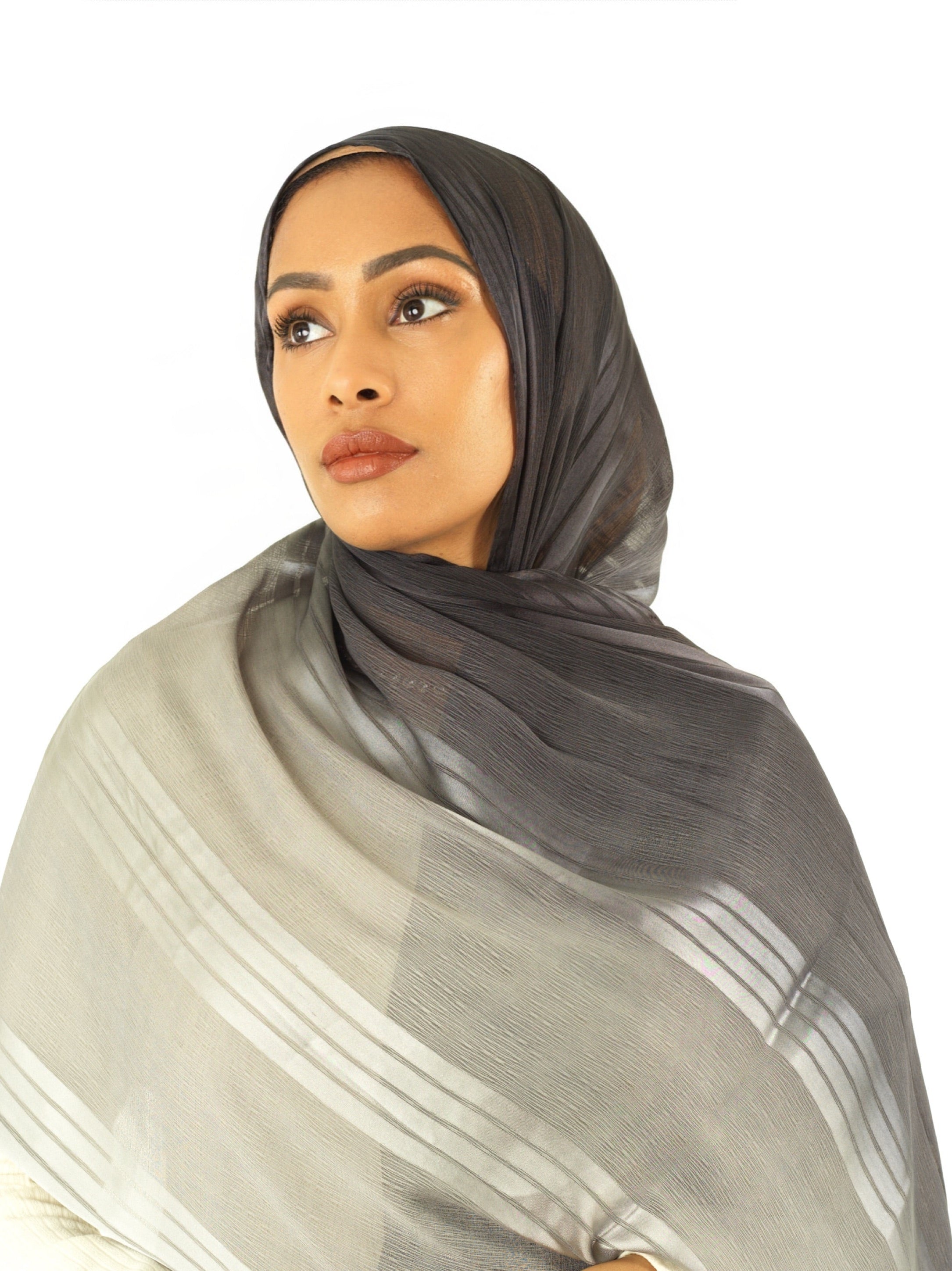 mix of satin and love hijab Kabayare