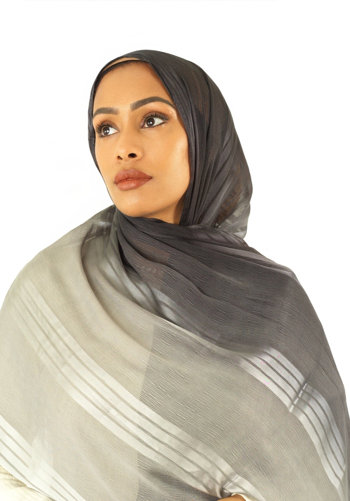 mix of satin and love hijab Kabayare