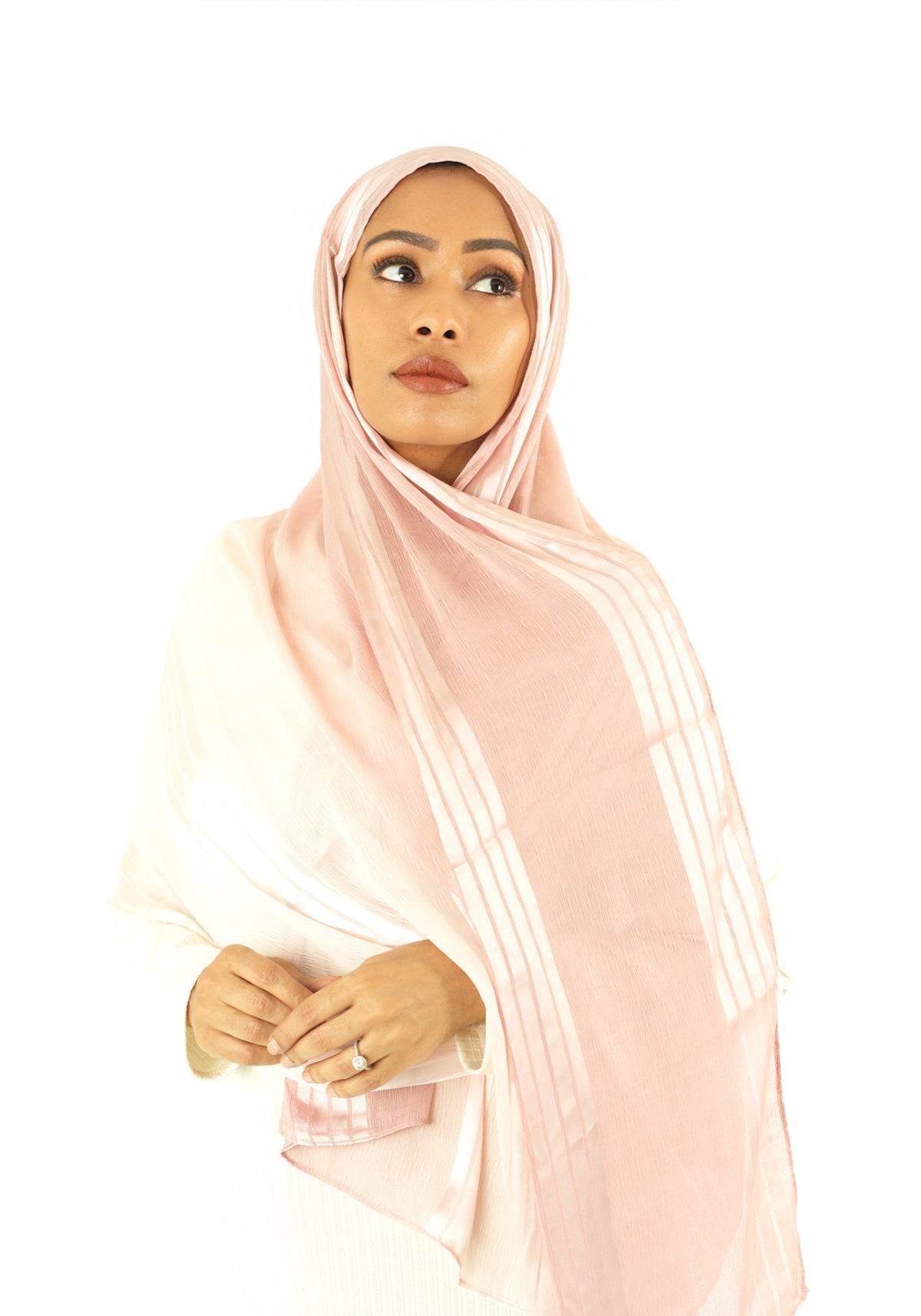 mix of satin and love hijab Kabayare