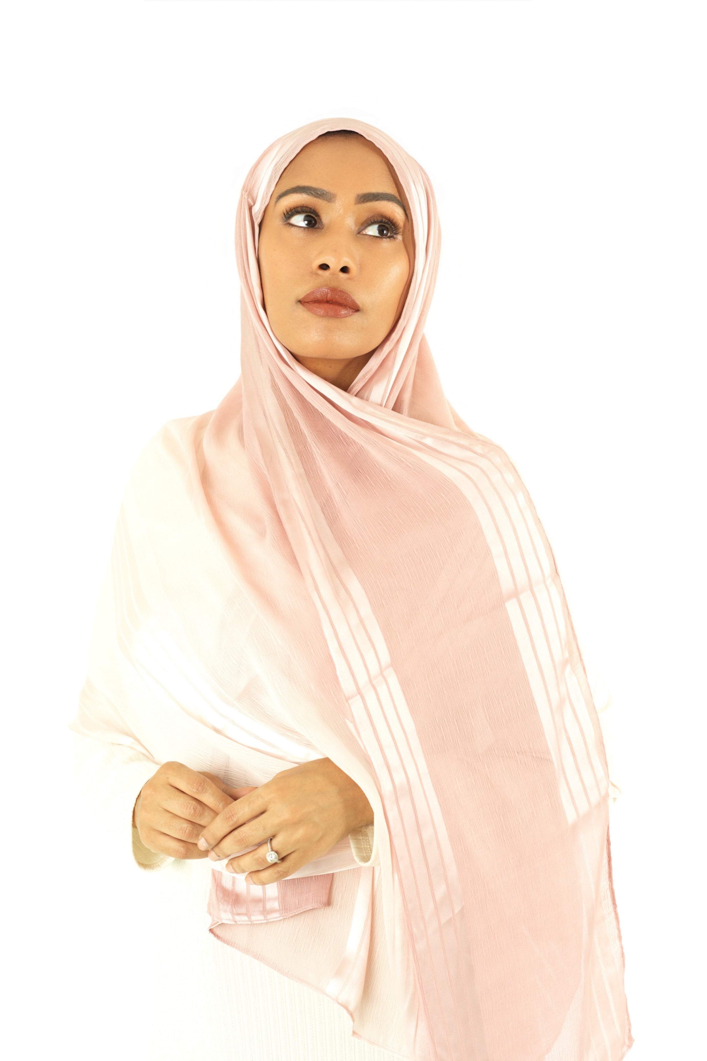 mix of satin and love hijab Kabayare