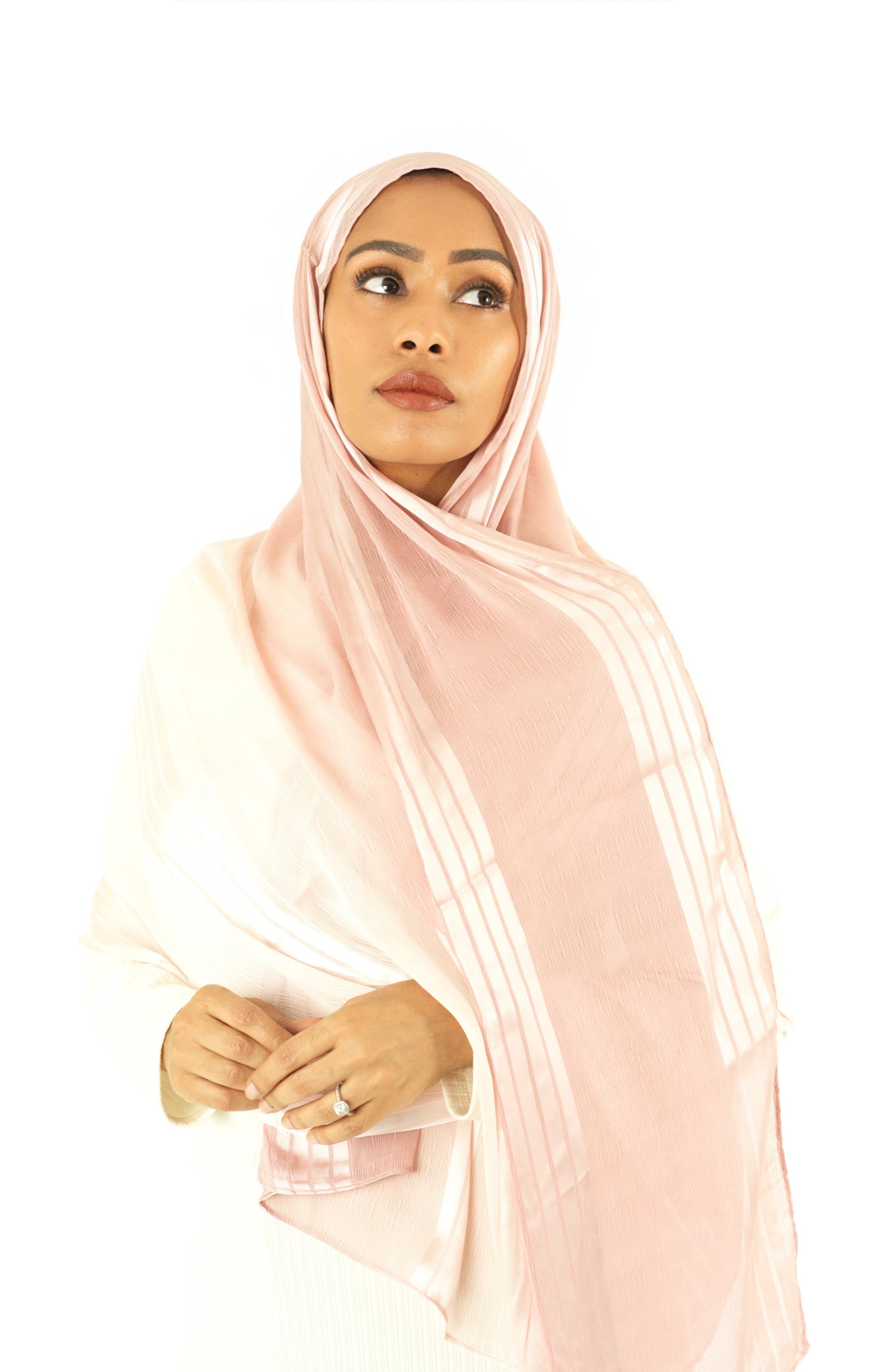 mix of satin and love hijab Kabayare