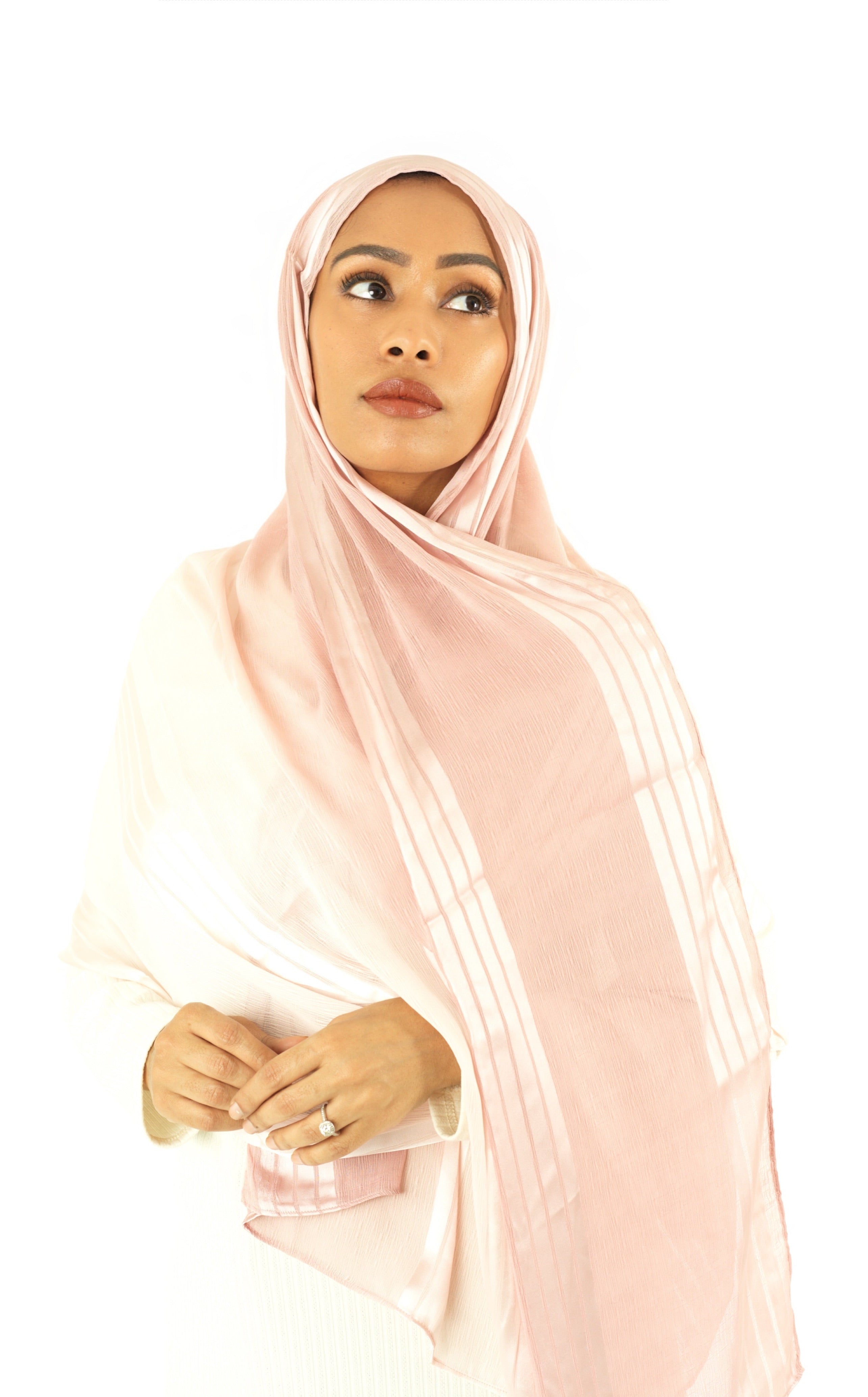 mix of satin and love hijab Kabayare