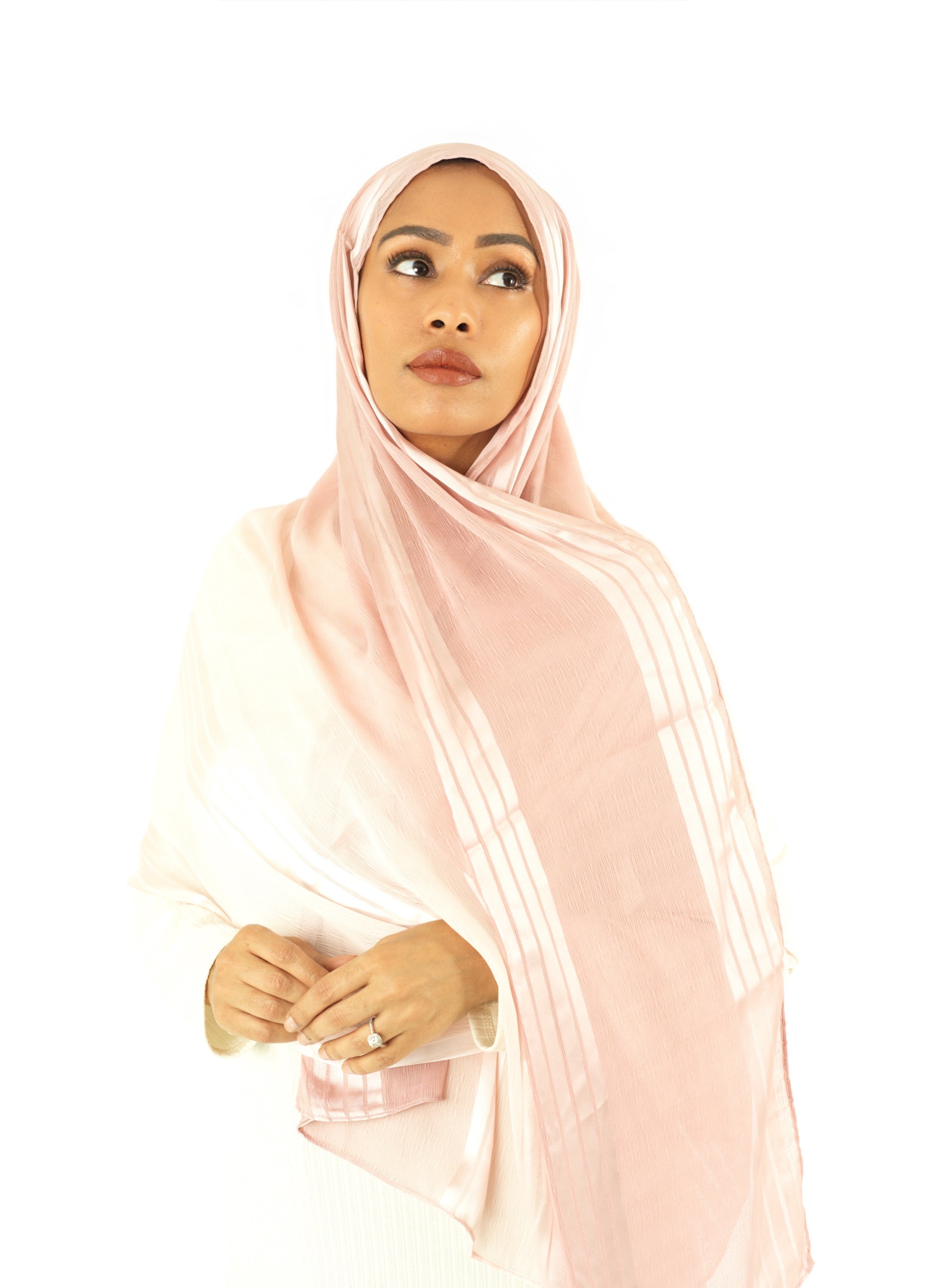 mix of satin and love hijab Kabayare